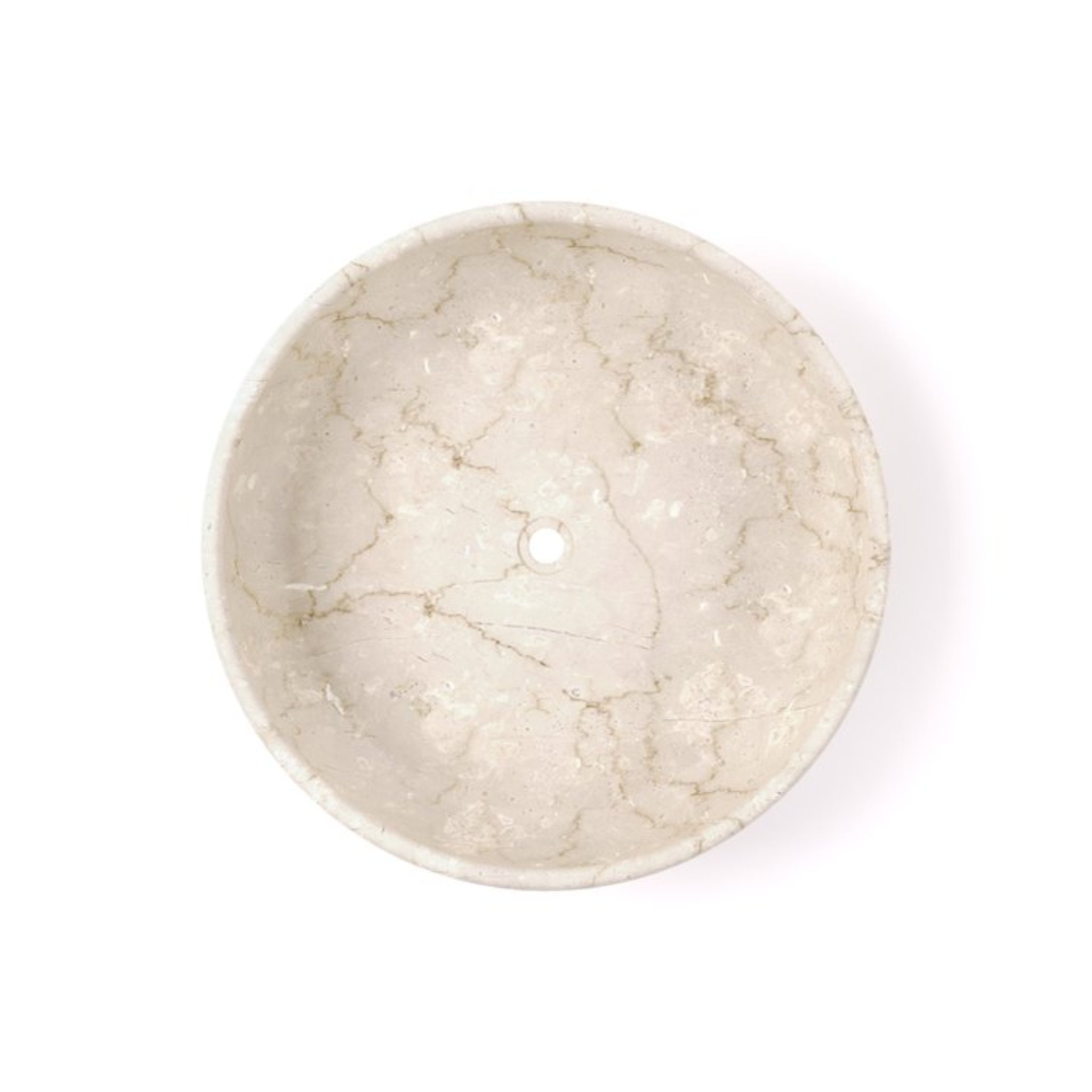 CARVUS VAN ROUND ABOVE COUNTER MARBLE BASIN ITALIAN BEIGE 457MM