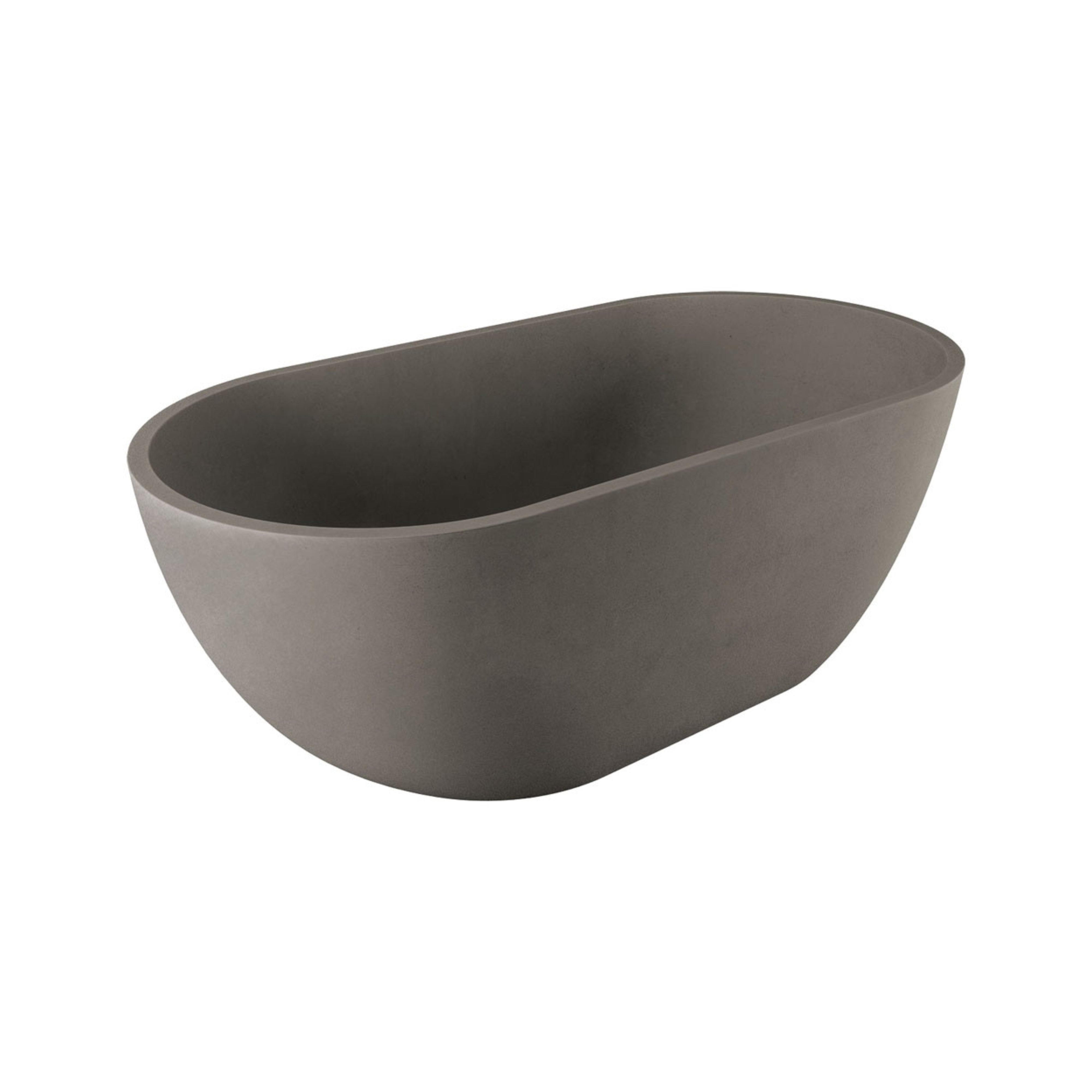 FIENZA JADA CONCRETE FREESTANDING BATHTUB WARM GREY 1500MM