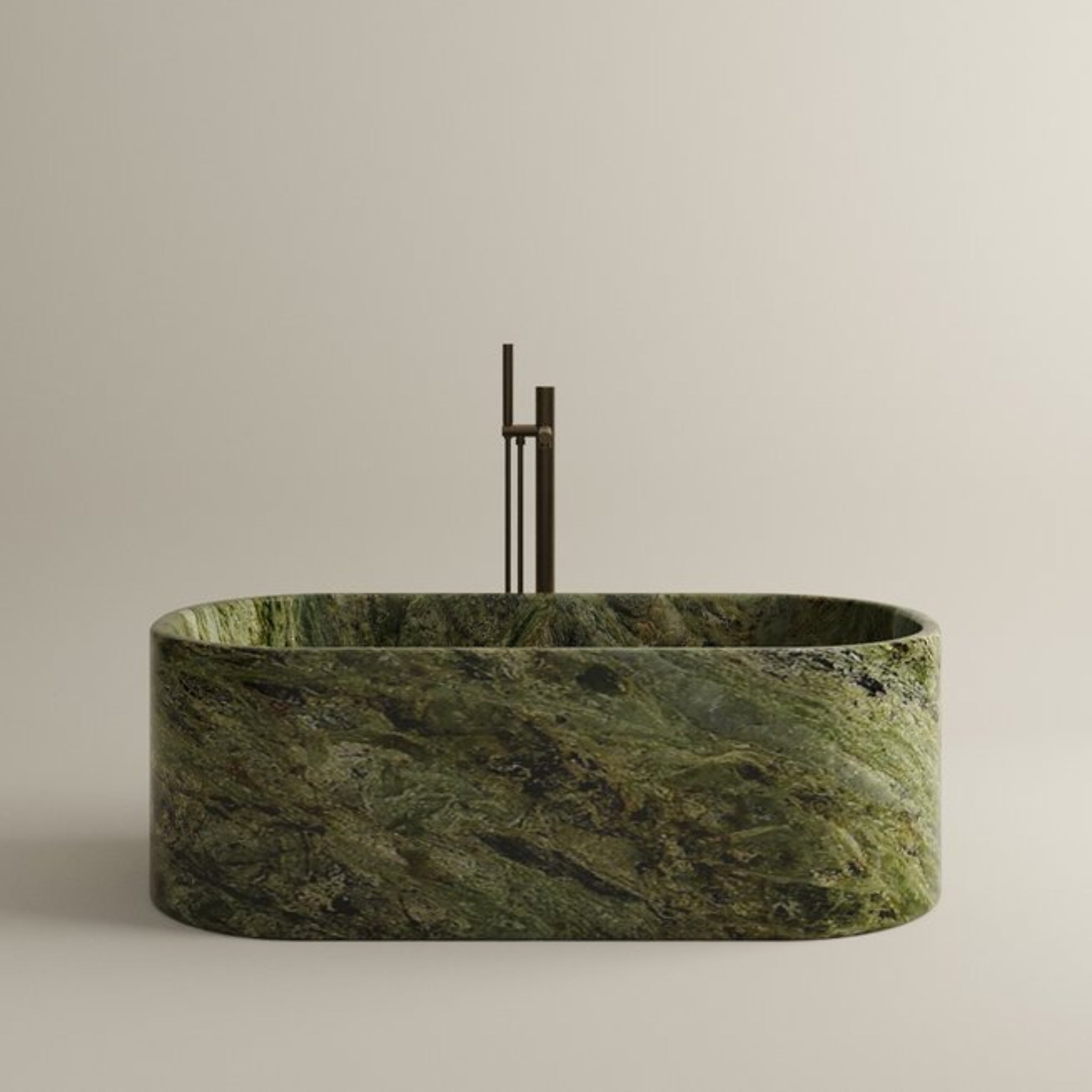 CARVUS RATNA MARBLE FREESTANDING BATHTUB RAINFOREST GREEN (ALL SIZES)