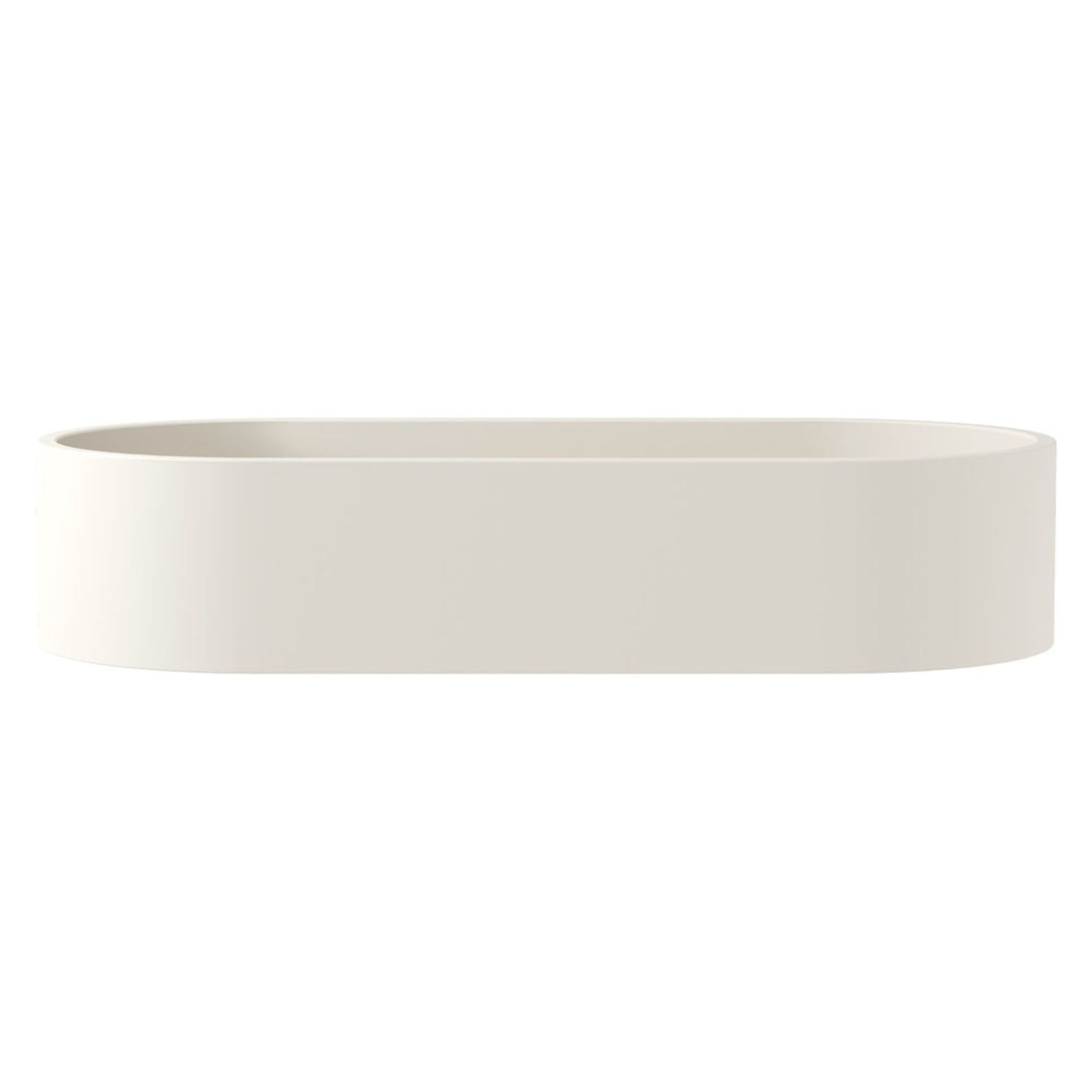 FIENZA JADA PILL CONCRETE ABOVE COUNTER BASIN WARM WHITE 600MM