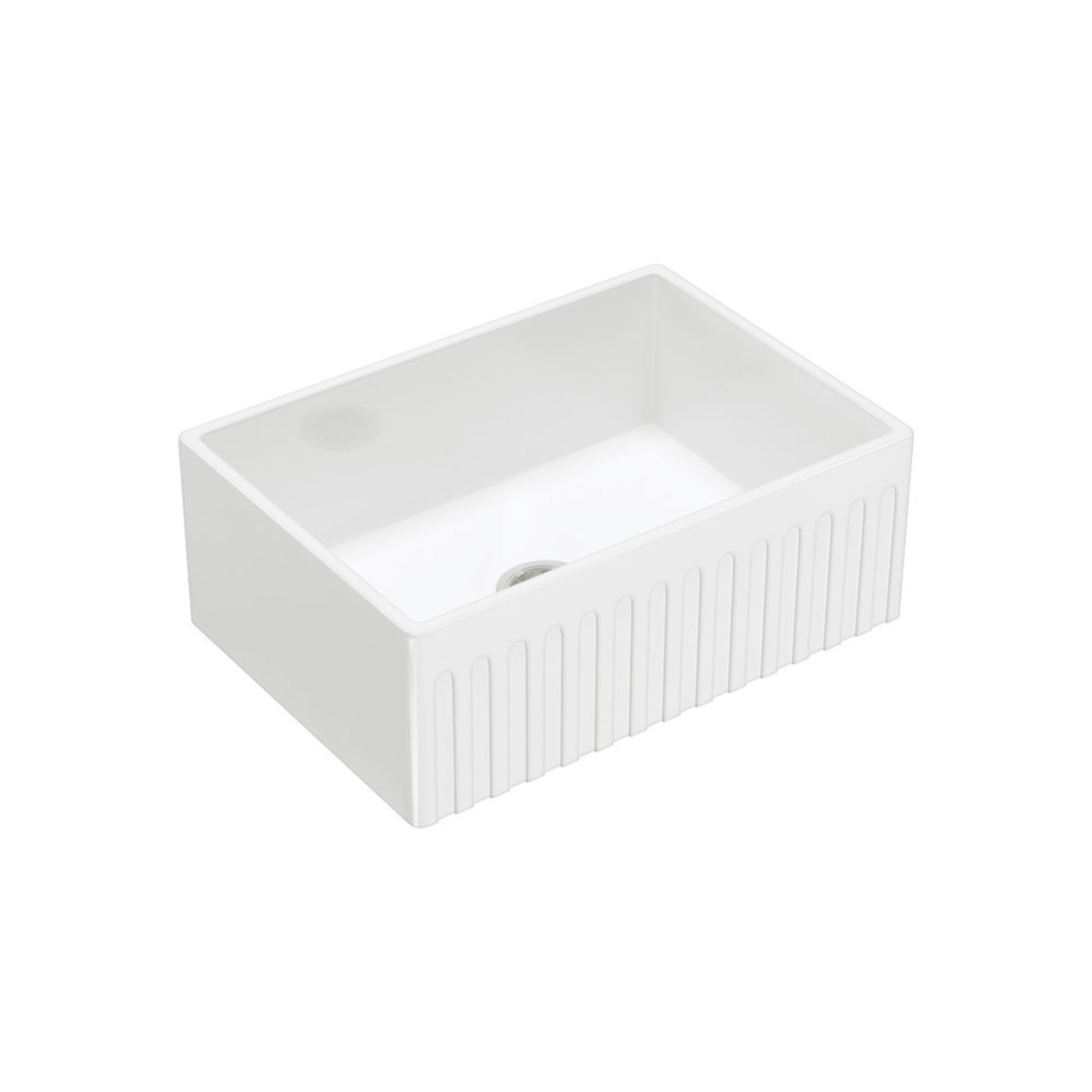 FIENZA CHARLTON SINGLE BOWL BUTLER SINK GLOSS WHITE 689MM