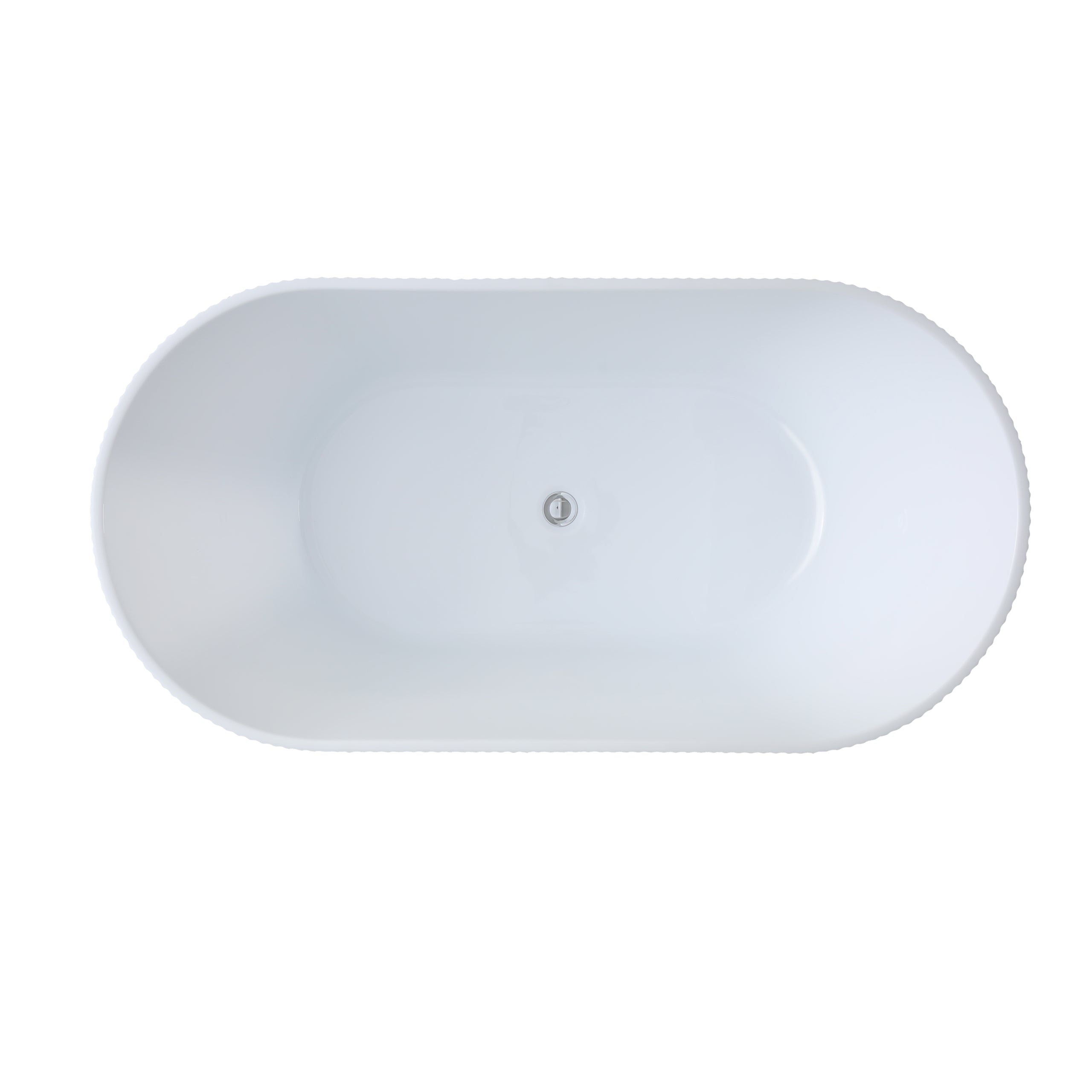 CETO ALLY GROOVE OVAL FREESTANDING BATH GLOSS WHITE (AVAILABLE IN 1500MM AND 1700MM)