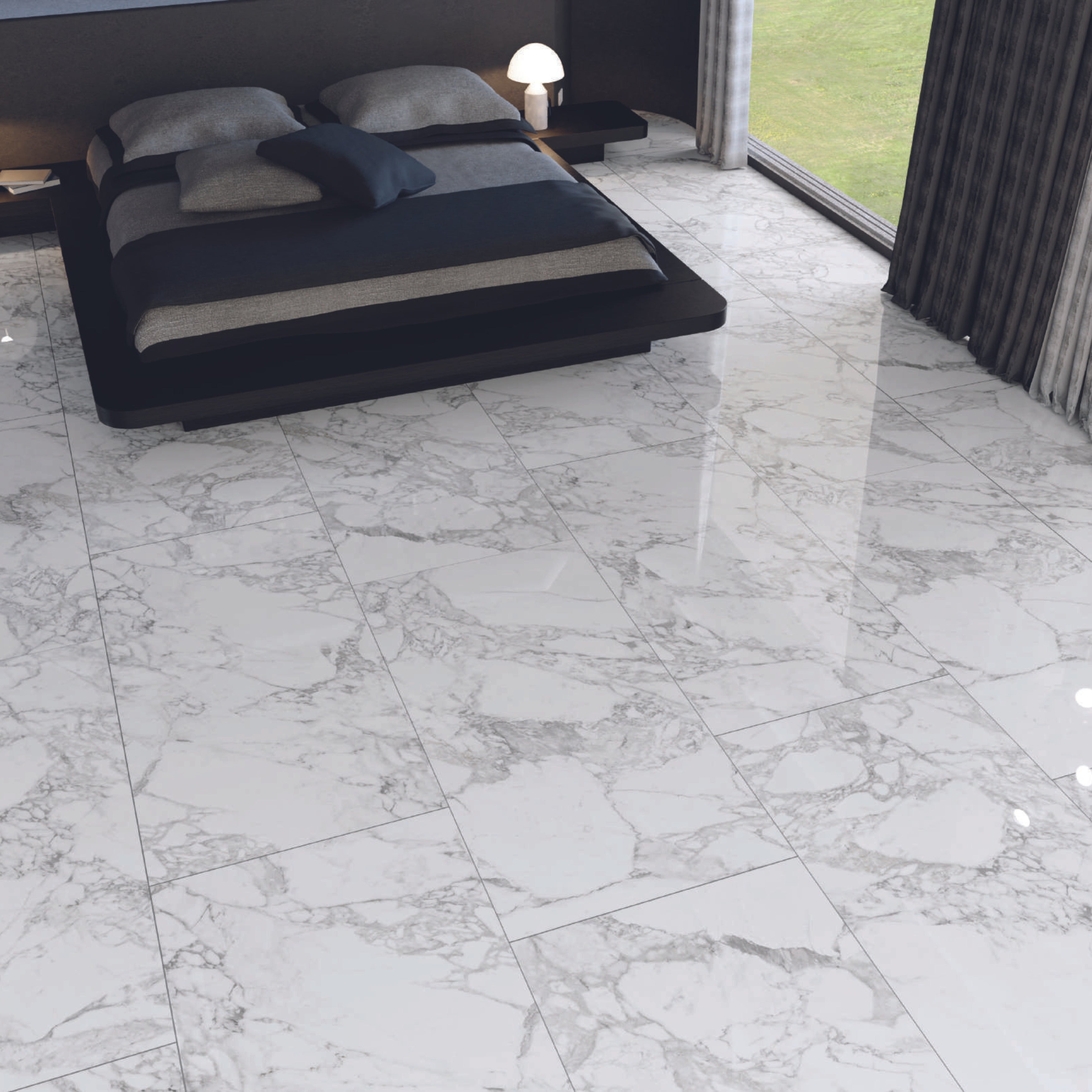 EVERSTONE SUPERB MARBLE ARABESCATO NATURAL 1200X600MM RECTANGULAR TILE (PER BOX)