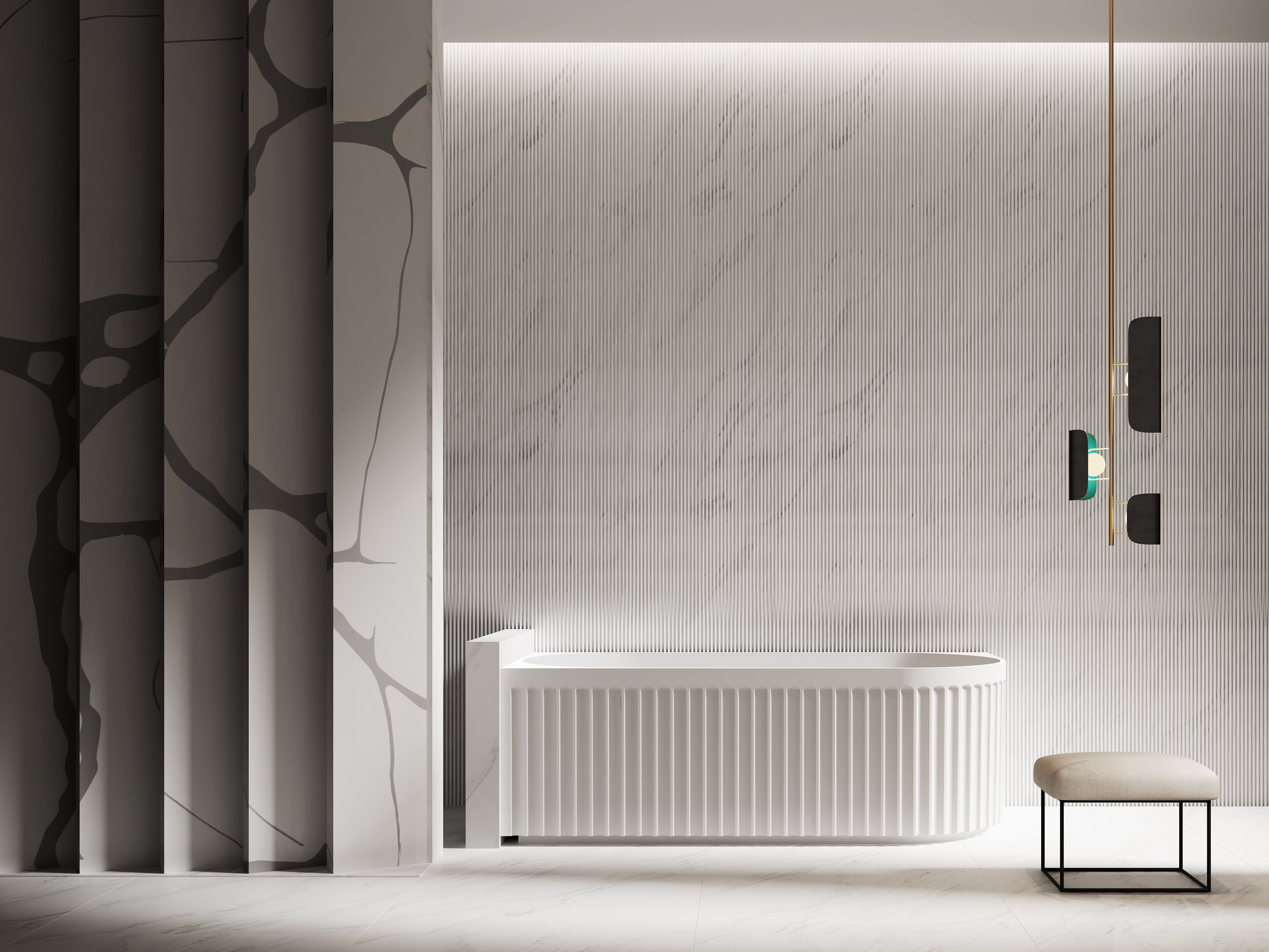 INFINITY ARTEMIS LEFT CORNER BATHTUB MATTE WHITE (AVAILABLE IN 1500MM AND 1700MM)