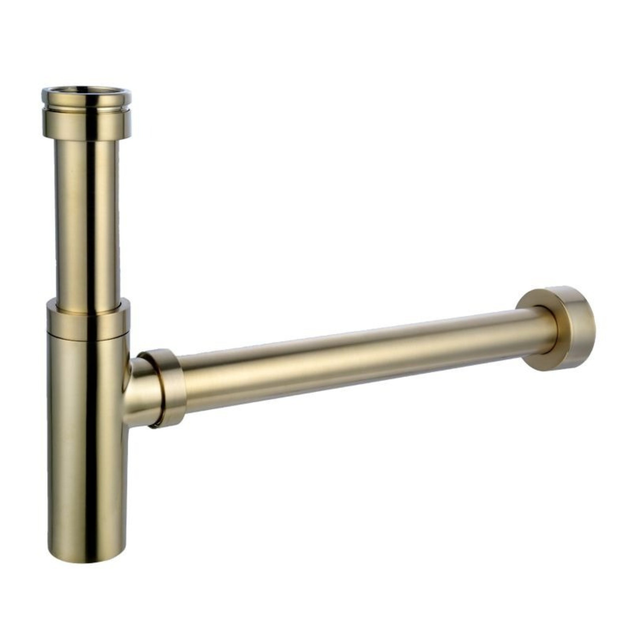 TURNER HASTINGS AURORA ADJUSTABLE BOTTLE P TRAP BRUSHED BRASS 40MM