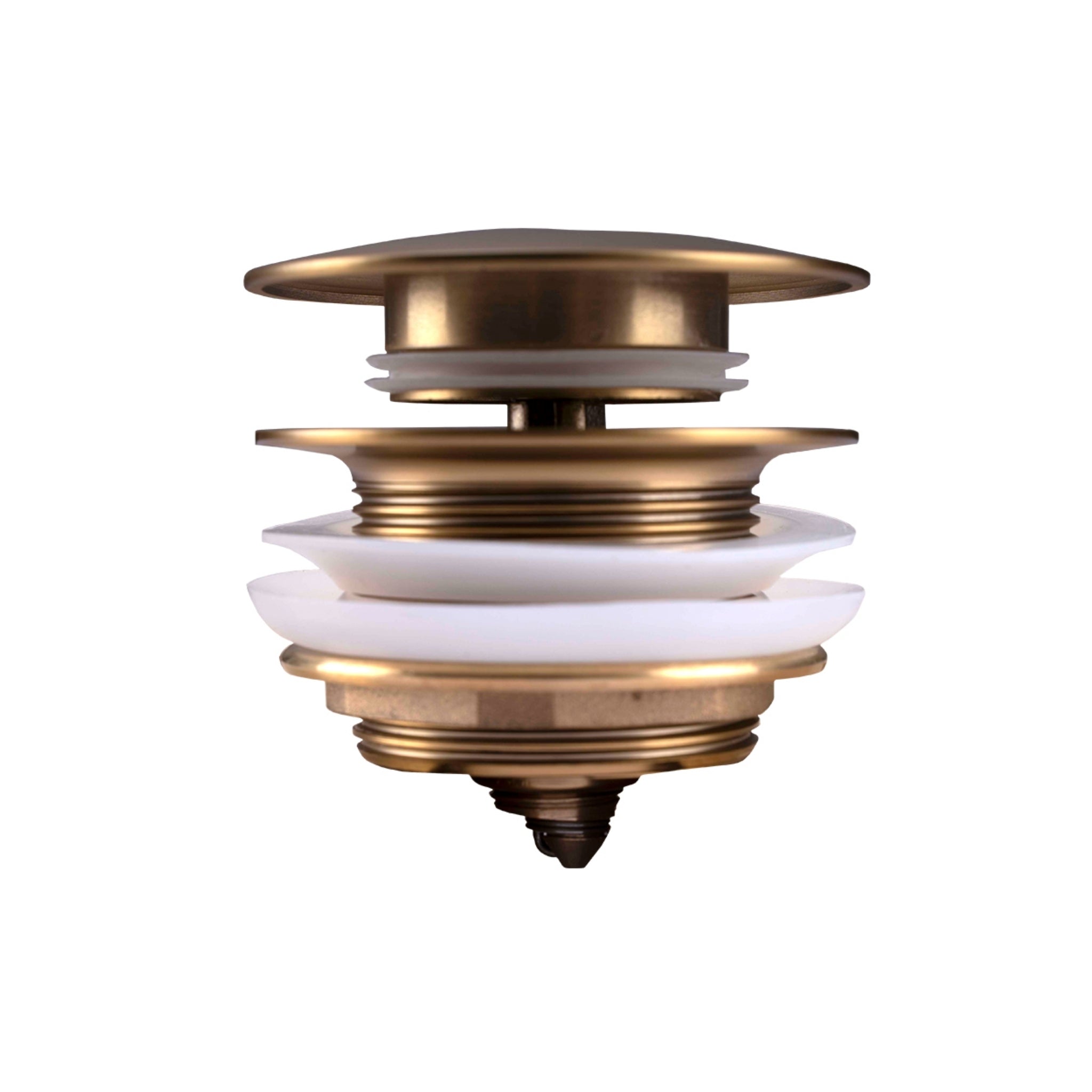 AQUAPERLA POP-UP NON-OVERFLOW BATHTUB WASTE 40MM BRUSHED BRASS