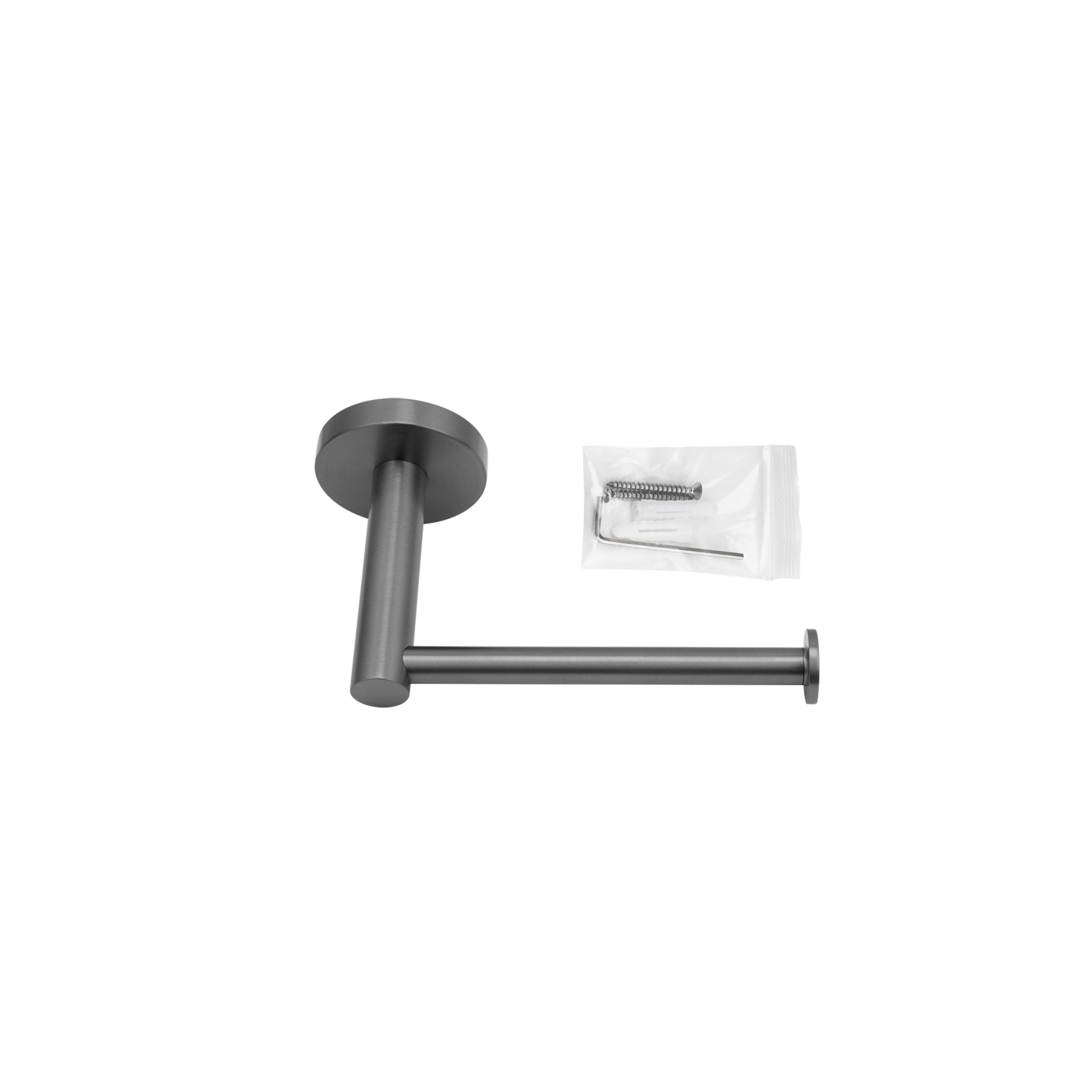 AQUAPERLA LUCID PIN TOILET PAPER HOLDER 167MM GUN METAL