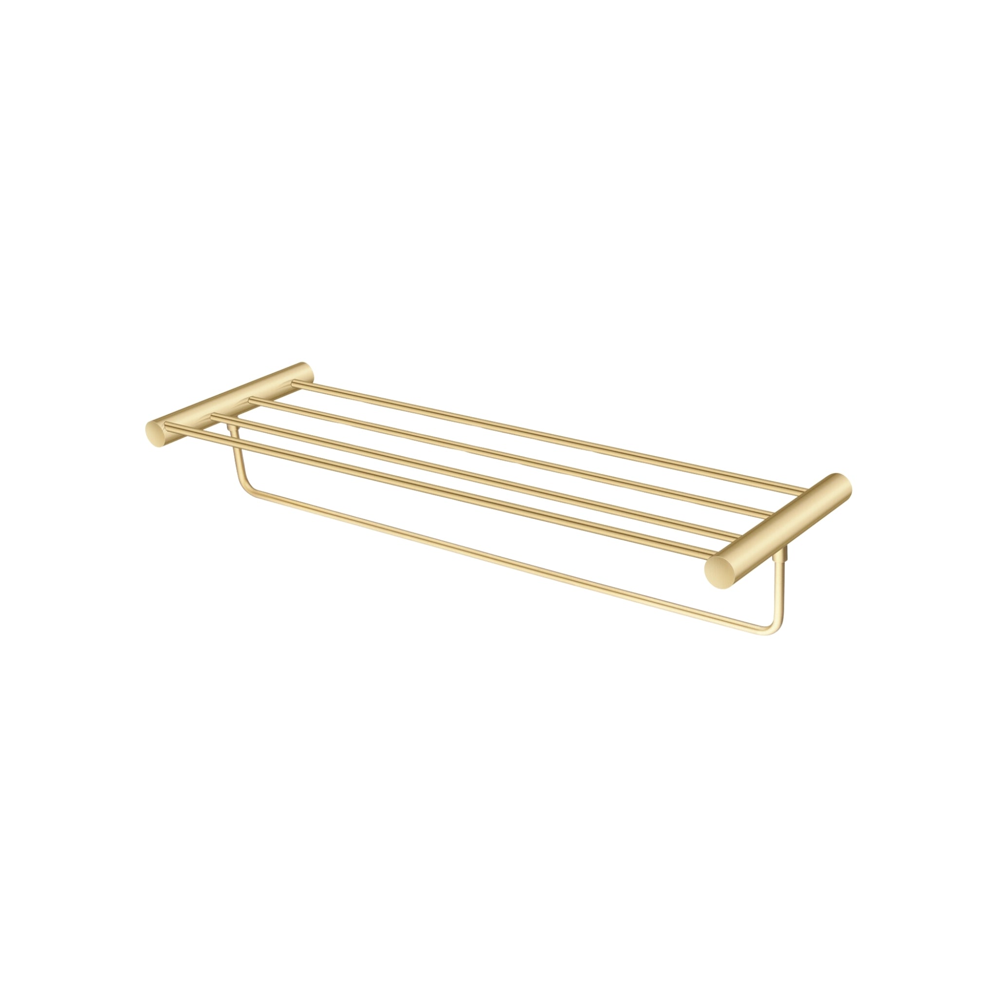 AQUAPERLA SHOWER SHELF 600MM BRUSHED BRASS