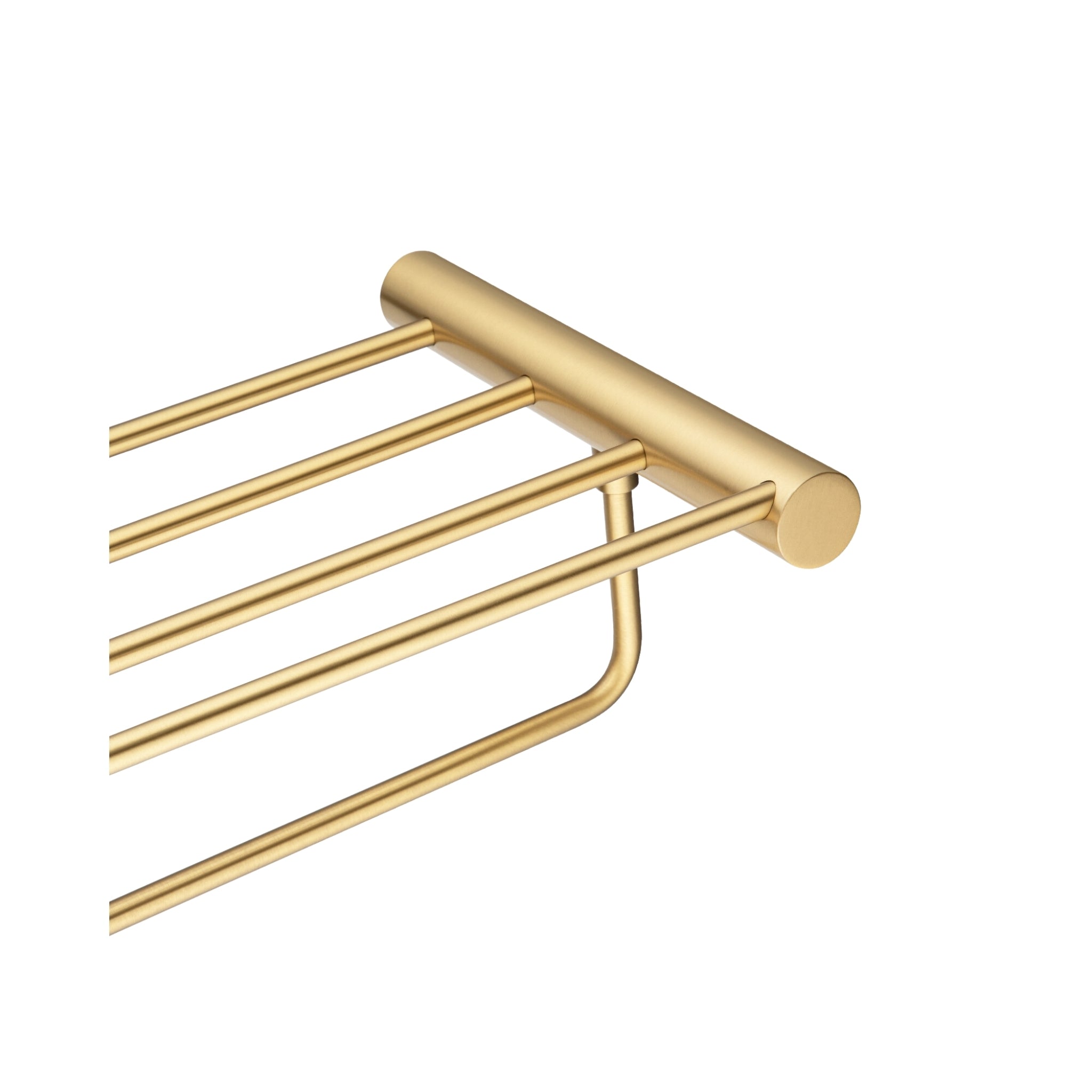 AQUAPERLA SHOWER SHELF 600MM BRUSHED BRASS