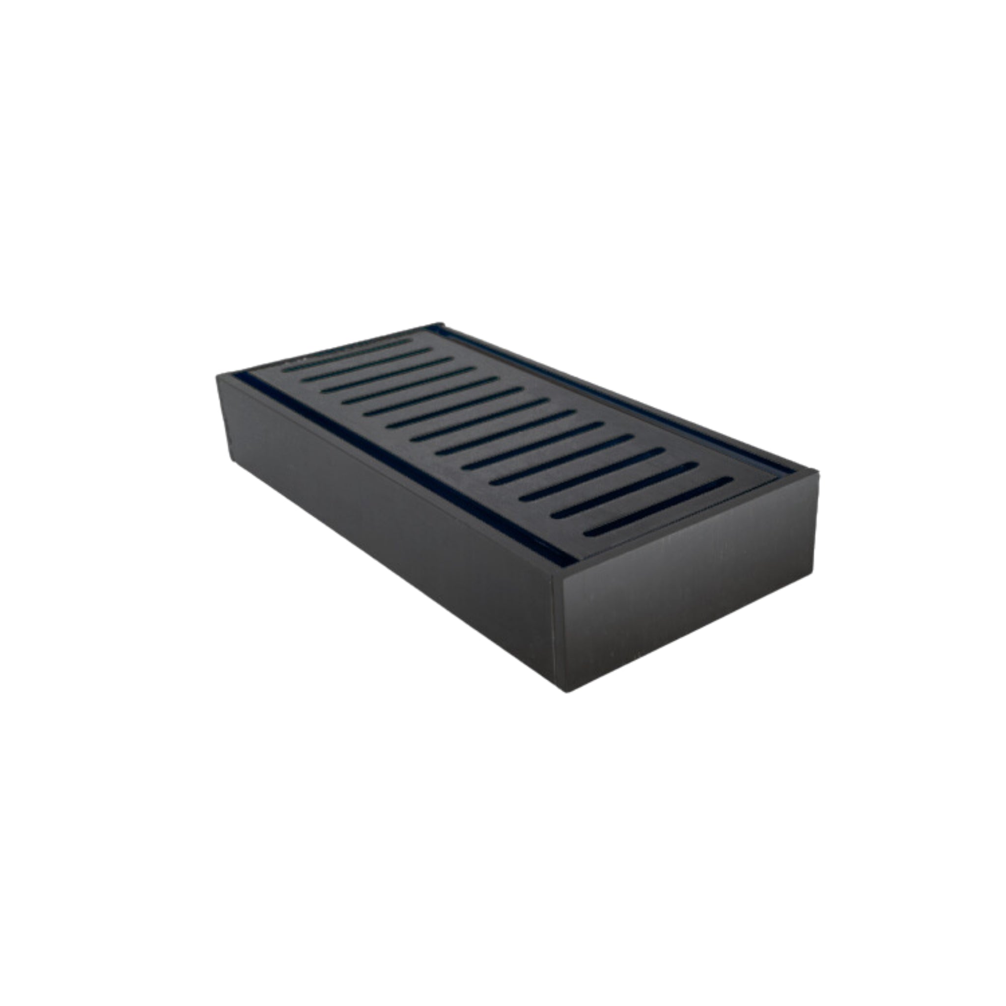 AQUAPERLA EZY FLOW FLOOR GRATE BRUSHED BLACK 100X35MM