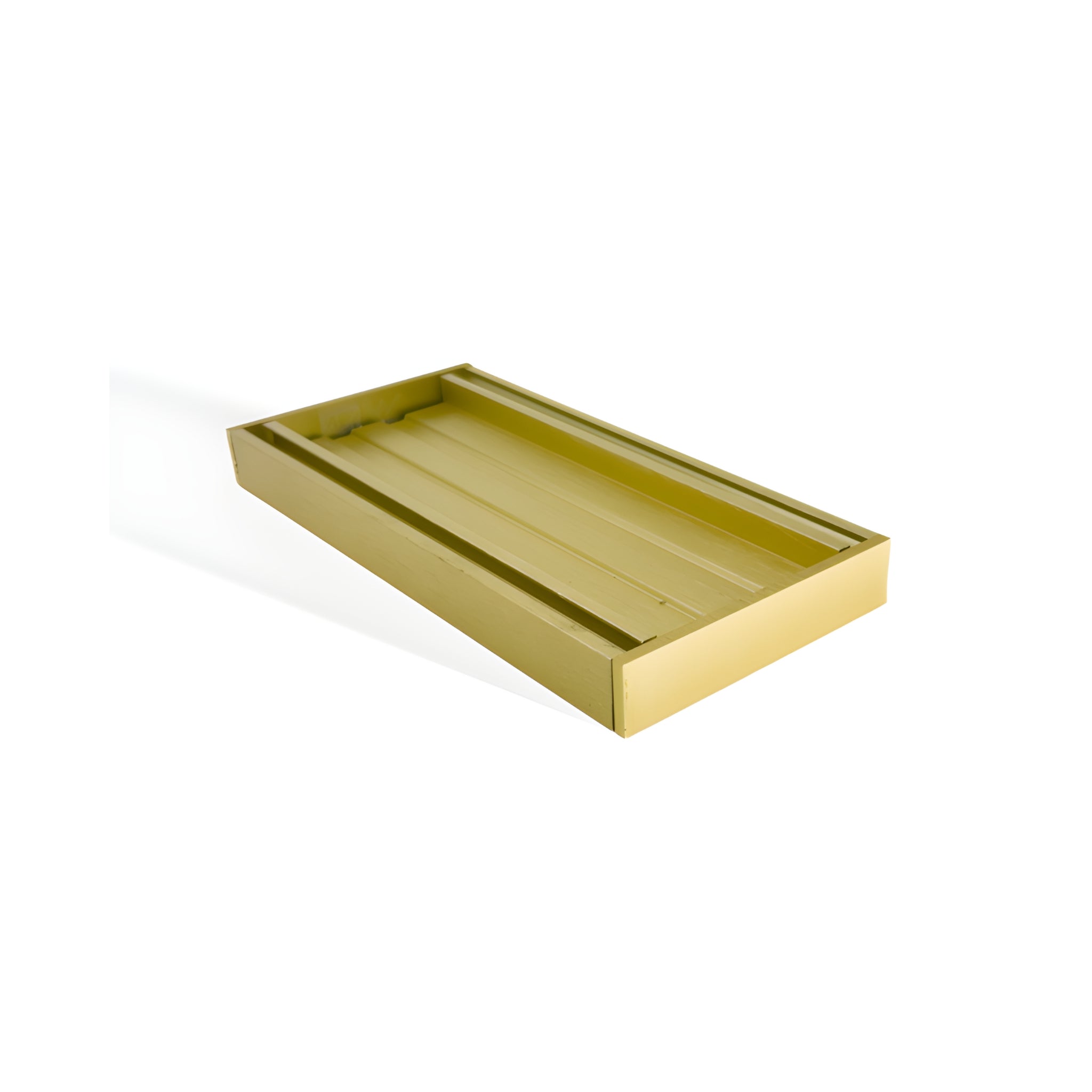 AQUAPERLA EZY FLOW TILE INSERT GRATE BRUSHED GOLD 100X21MM