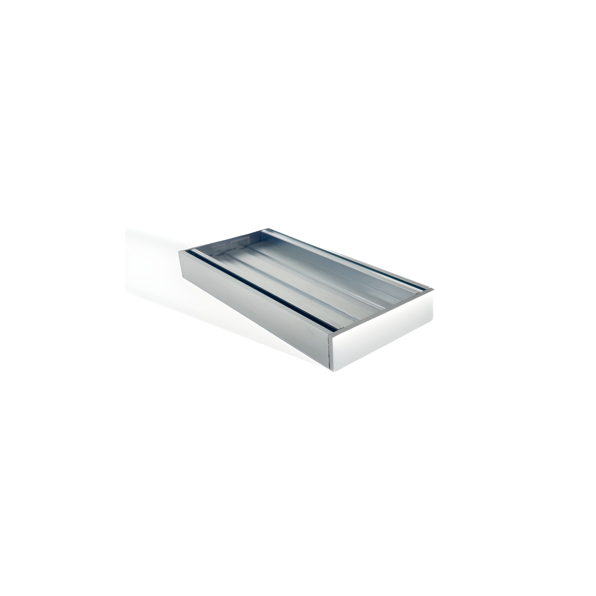 AQUAPERLA EZY FLOW TILE INSERT GRATE BRUSHED SILVER 100X26MM