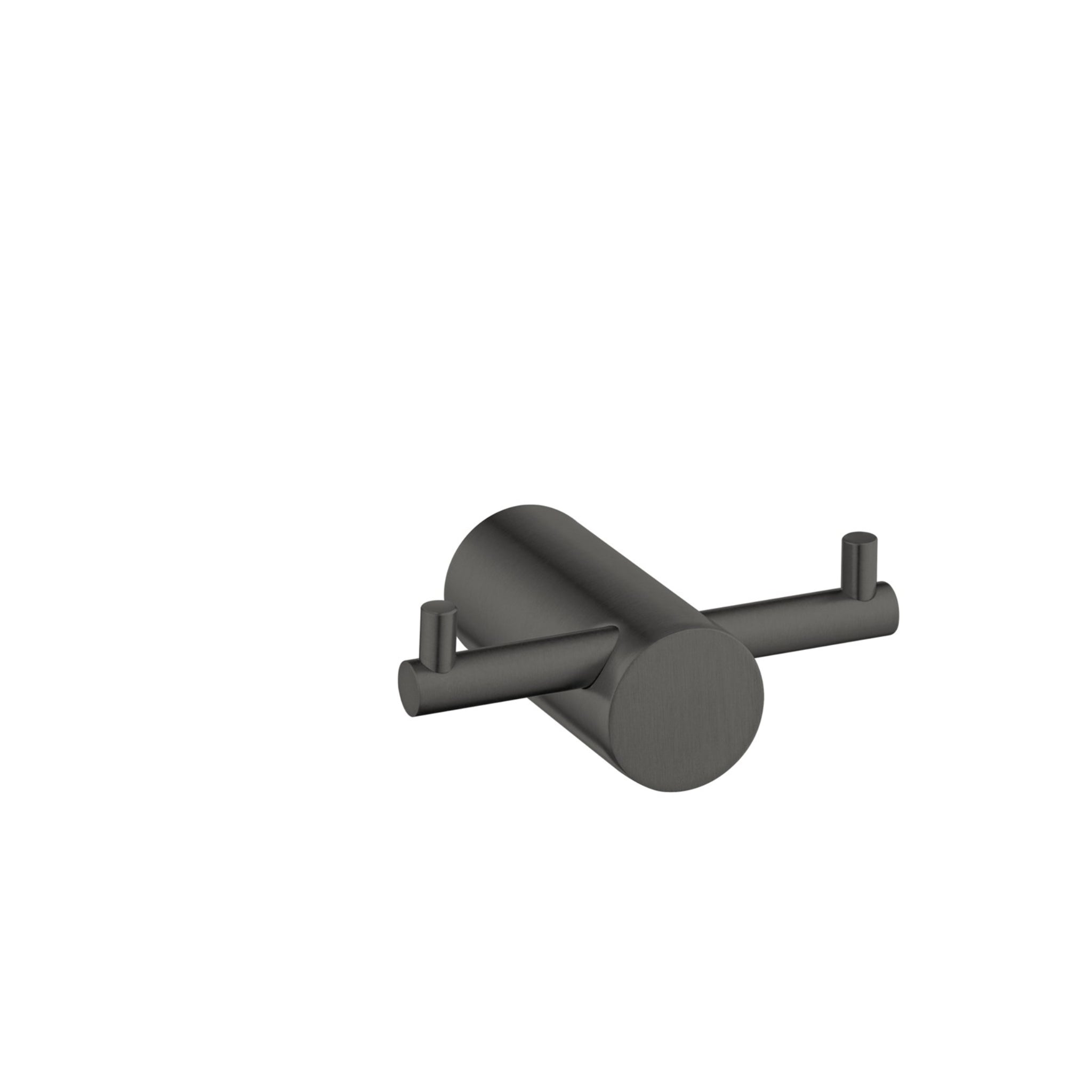 AQUAPERLA DOUBLE ROBE HOOK GUN METAL