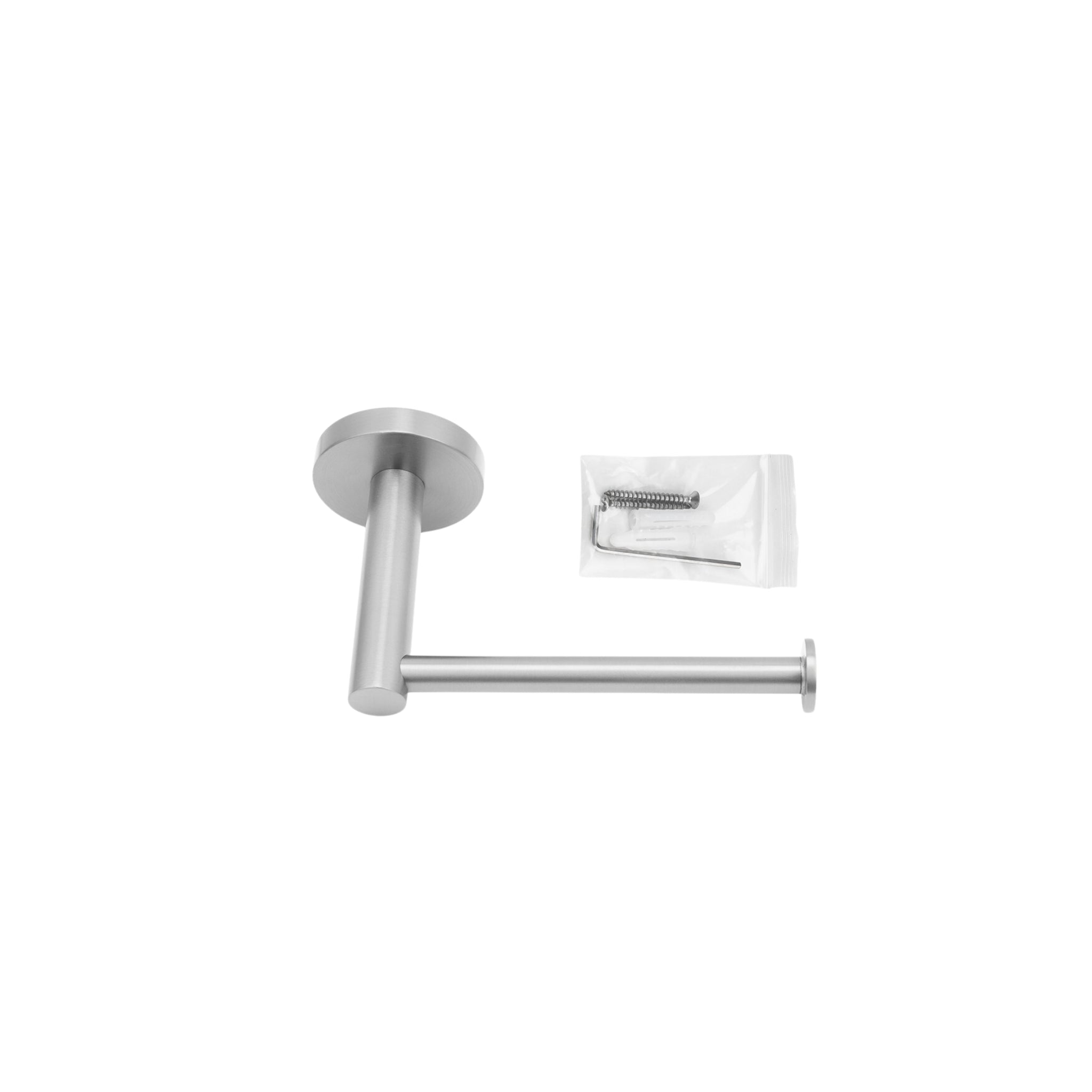 AQUAPERLA LUCID PIN TOILET PAPER HOLDER 167MM BRUSHED NICKEL