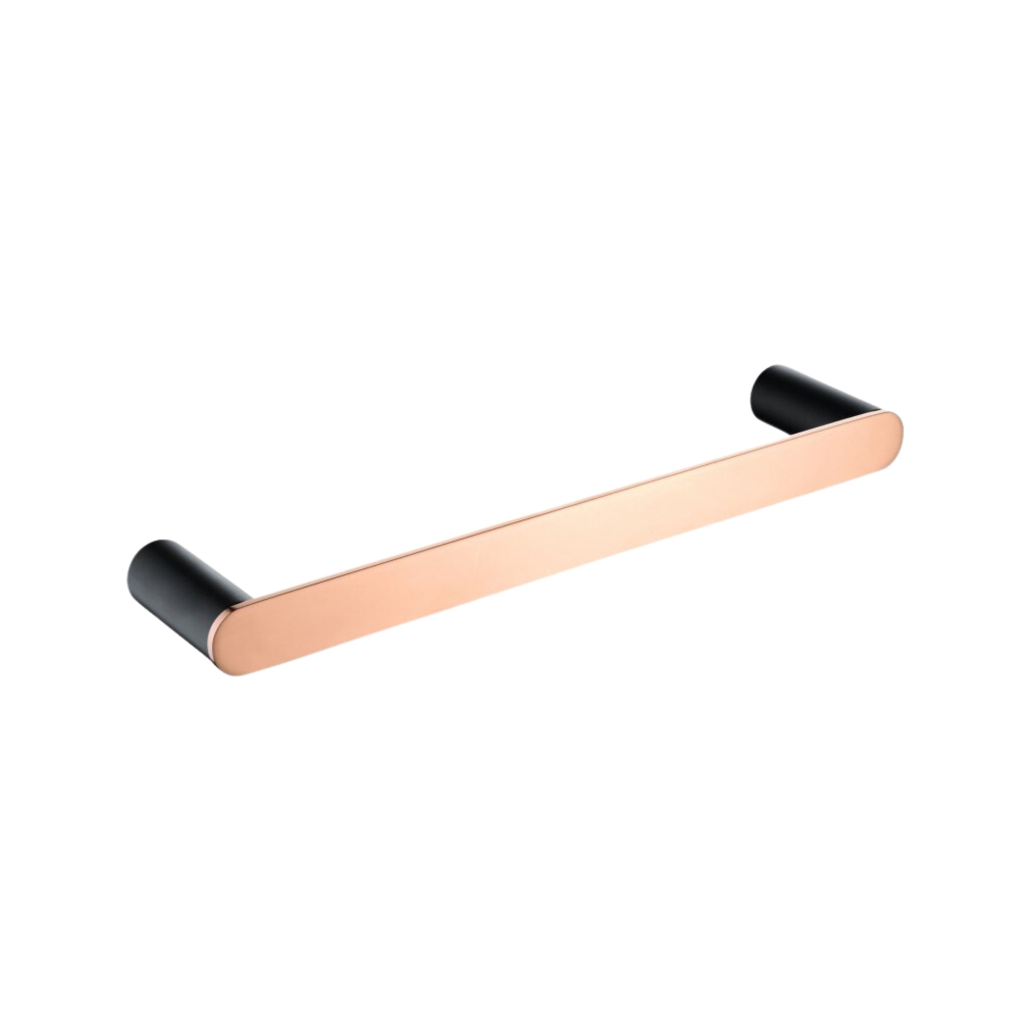 AQUAPERLA RUSHY HAND TOWEL HOLDER 300MM BLACK AND ROSE GOLD