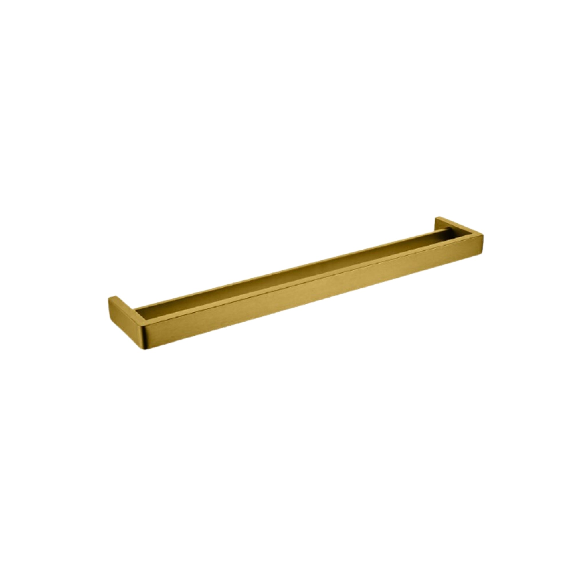 AQUAPERLA IVANO DOUBLE TOWEL RAIL BRUSHED BRASS (AVAILABLE IN 600MM AND 800MM)