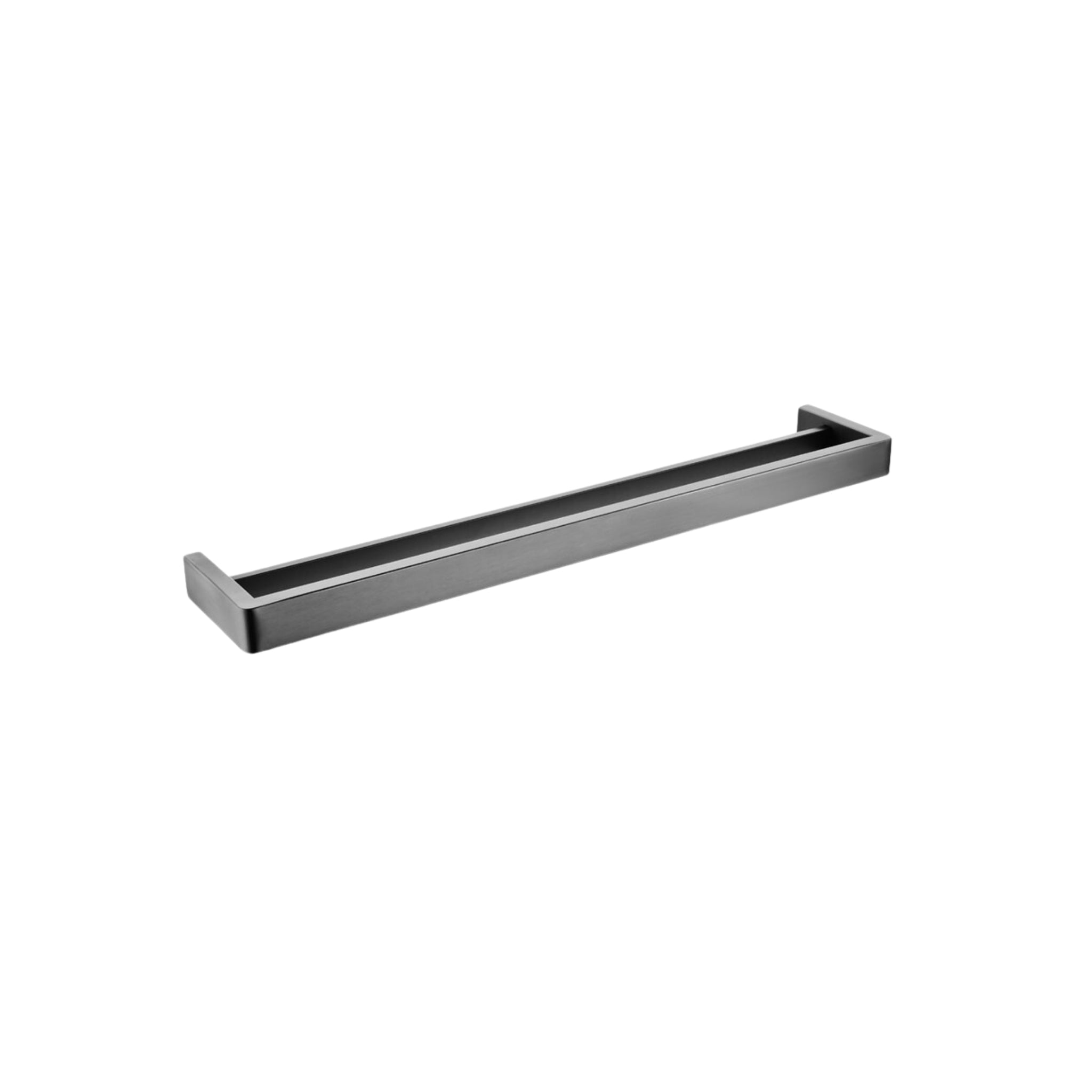 AQUAPERLA IVANO DOUBLE TOWEL RAIL GUN METAL (AVAILABLE IN 600MM AND 800MM)