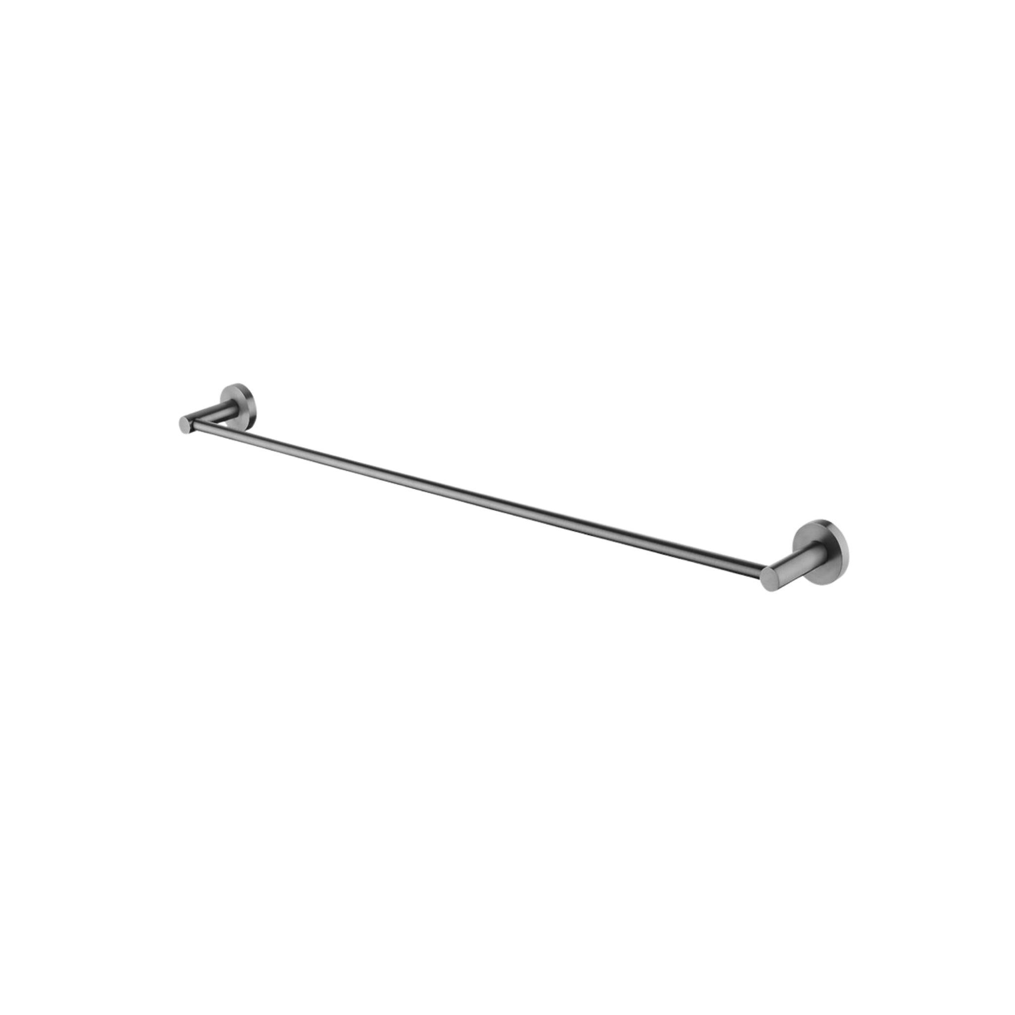 AQUAPERLA LUCID PIN SINGLE TOWEL RAIL 800MM GUN METAL