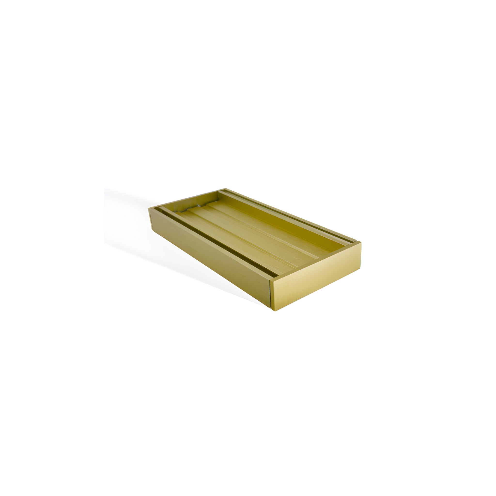 AQUAPERLA EZY FLOW TILE INSERT GRATE BRUSHED GOLD 100X26MM