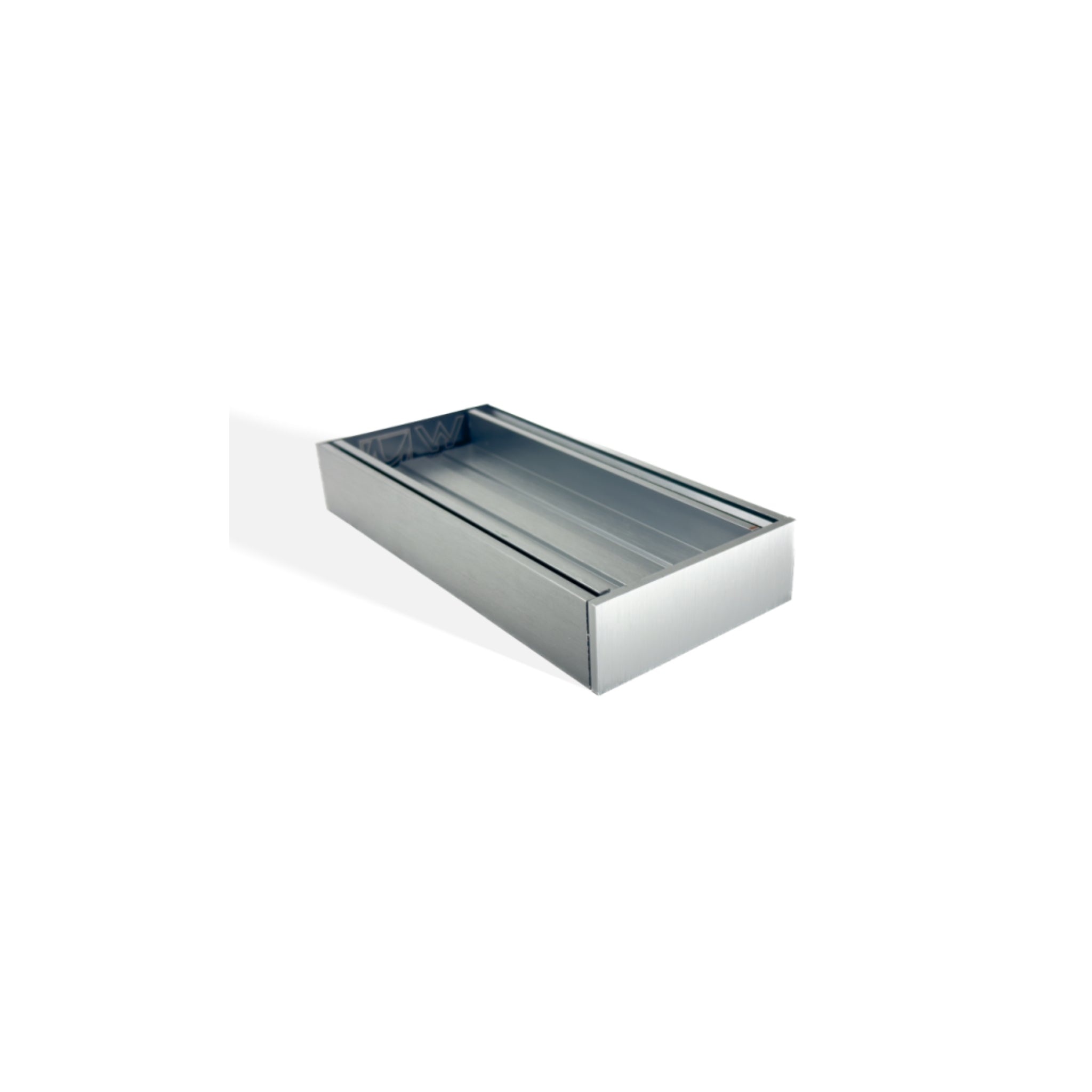 AQUAPERLA EZY FLOW TILE INSERT GRATE BRUSHED SILVER 100X35MM