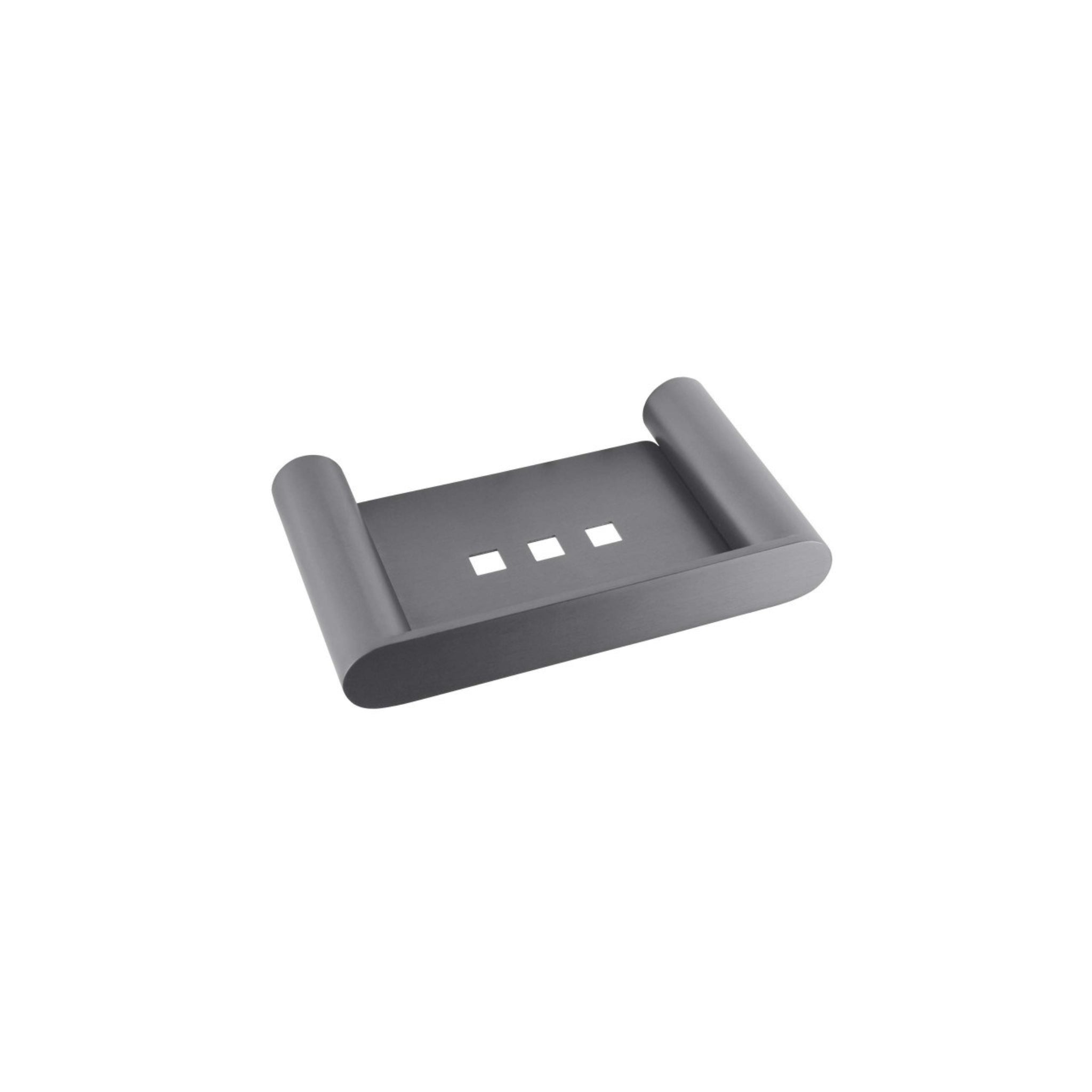 AQUAPERLA RUSHY SOAP DISH GUN METAL