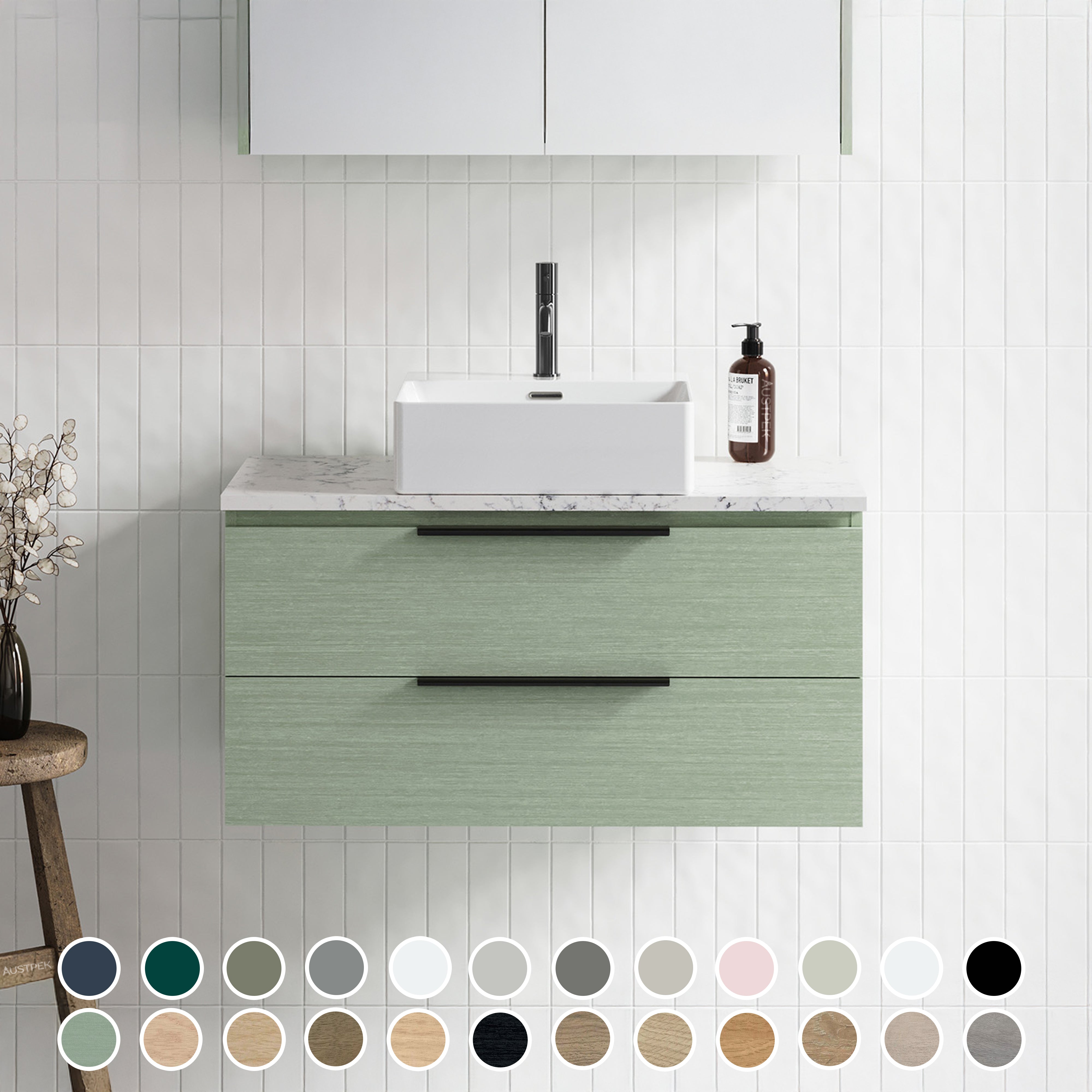 TIMBERLINE ASHTON CUSTOM WALL HUNG VANITY (ALL SIZING)