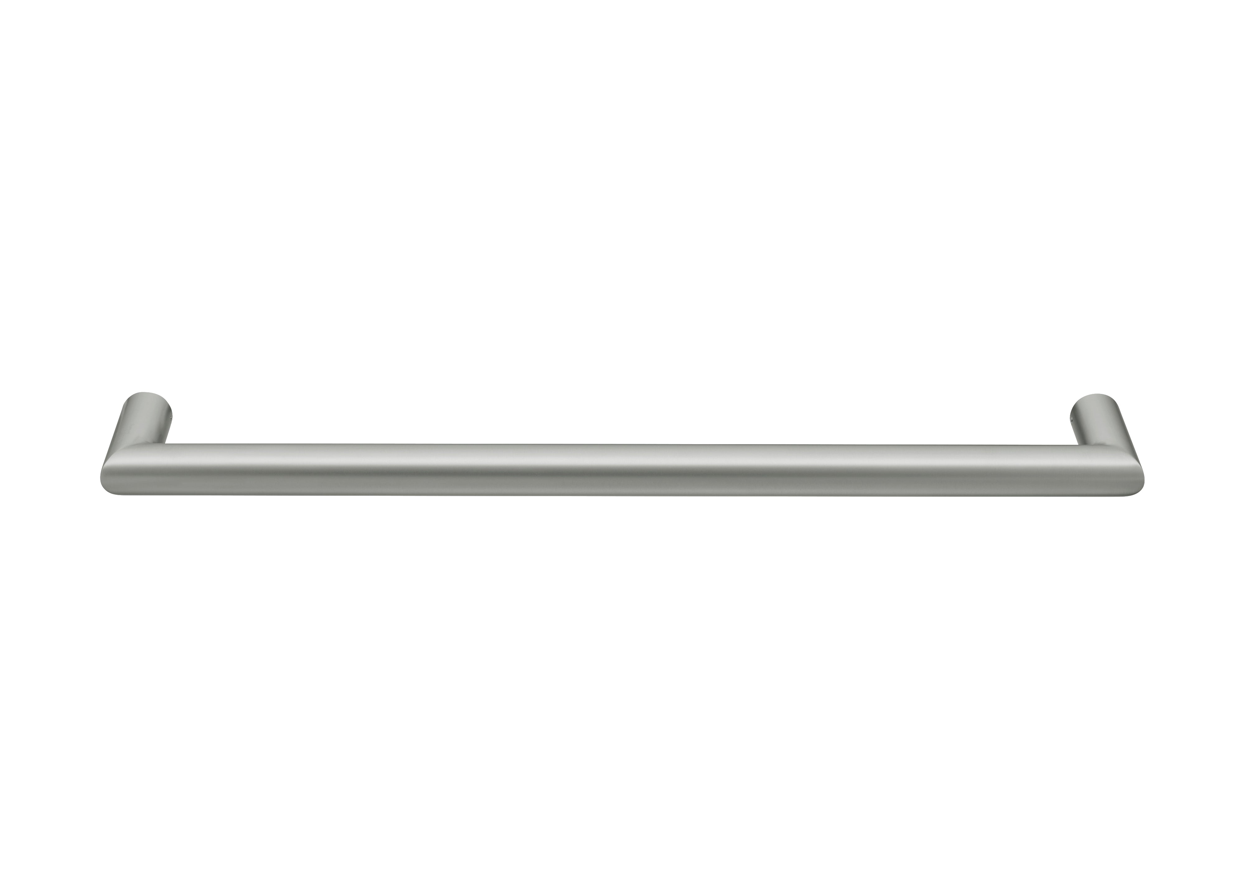 COLDBUSTER HORIZONTAL ROUND HEATED SINGLE TOWEL RAIL BRUSHED NICKEL (AVAILABLE IN 450MM, 632MM AND 832MM)