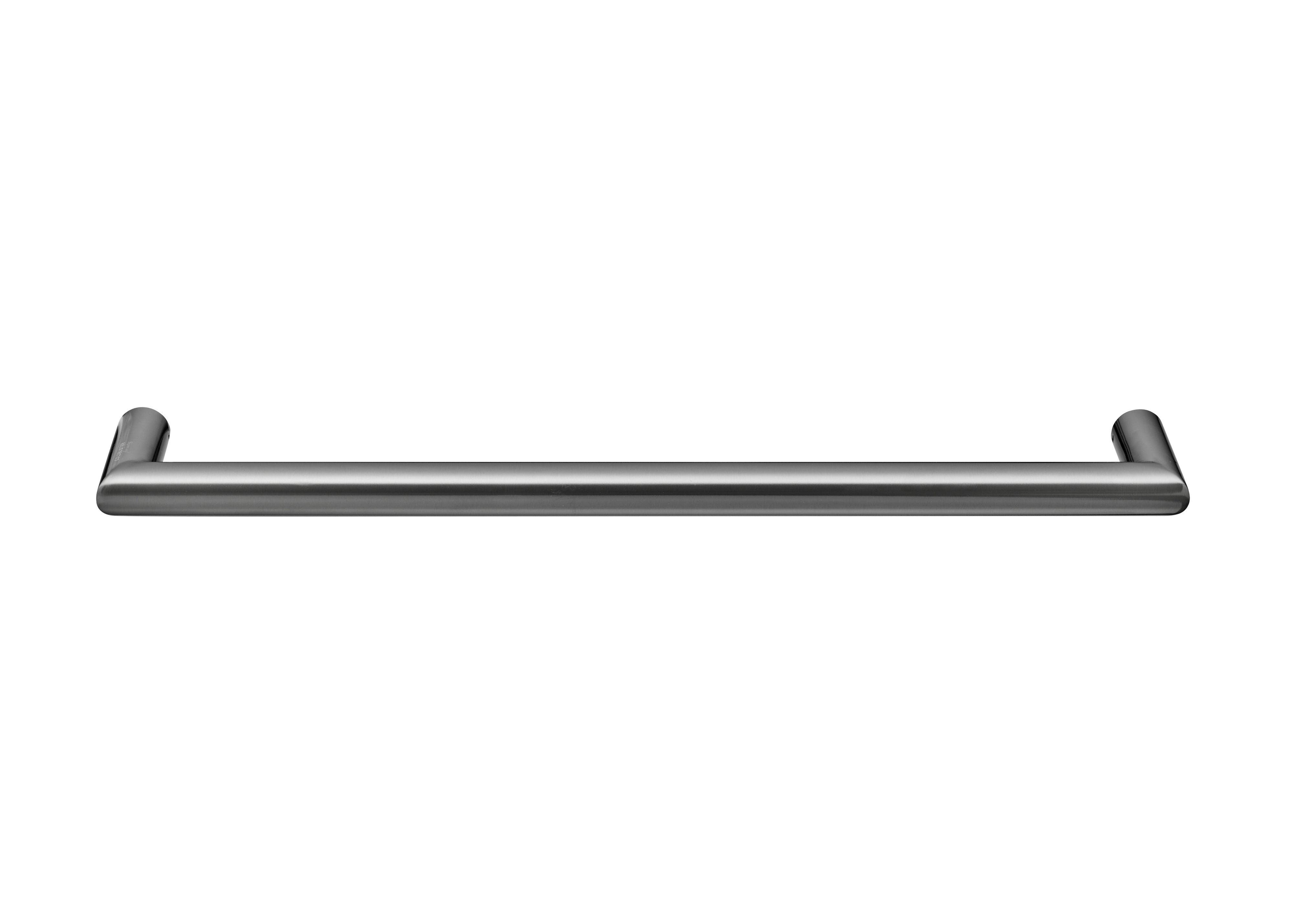 COLDBUSTER HORIZONTAL ROUND HEATED SINGLE TOWEL RAIL BRUSHED GUN METAL (AVAILABLE IN 450MM, 632MM AND 832MM)