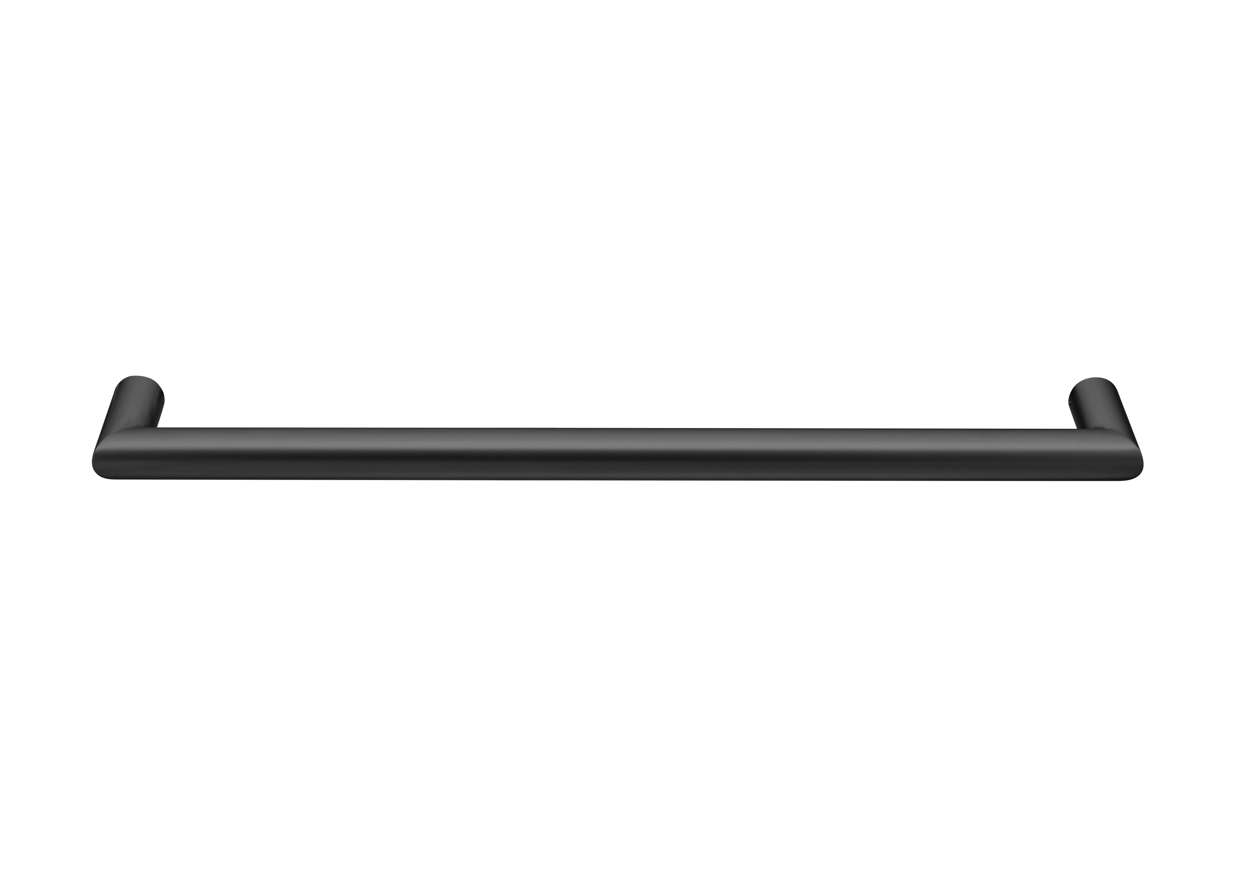 COLDBUSTER HORIZONTAL ROUND HEATED SINGLE TOWEL RAIL MATTE BLACK (AVAILABLE IN 450MM, 632MM AND 832MM)