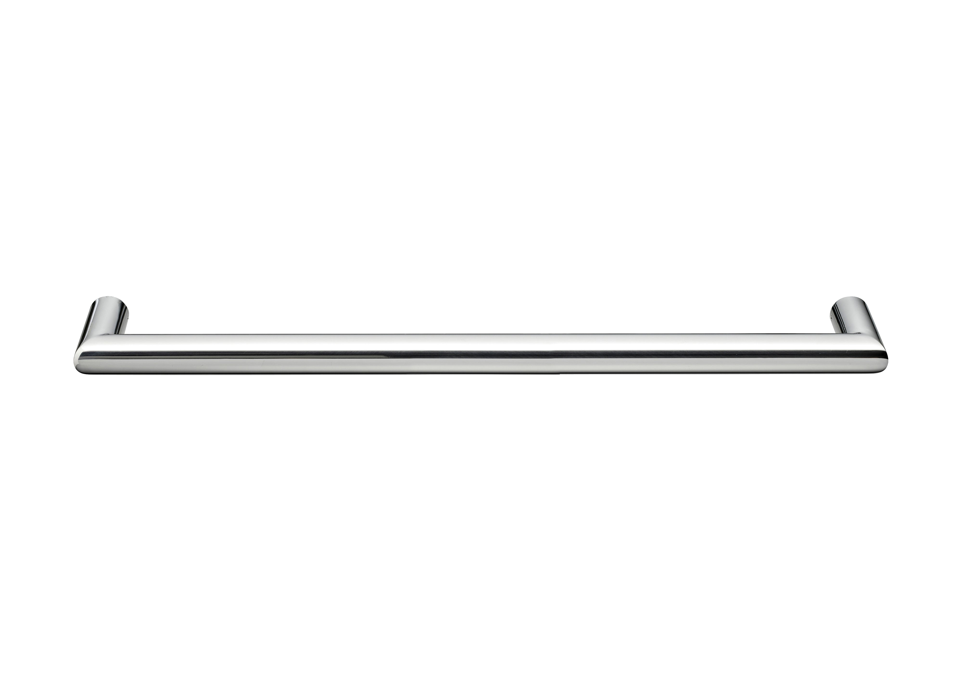 COLDBUSTER HORIZONTAL ROUND HEATED SINGLE TOWEL RAIL POLISHED STAINLESS STEEL (AVAILABLE IN 450MM, 632MM AND 832MM)