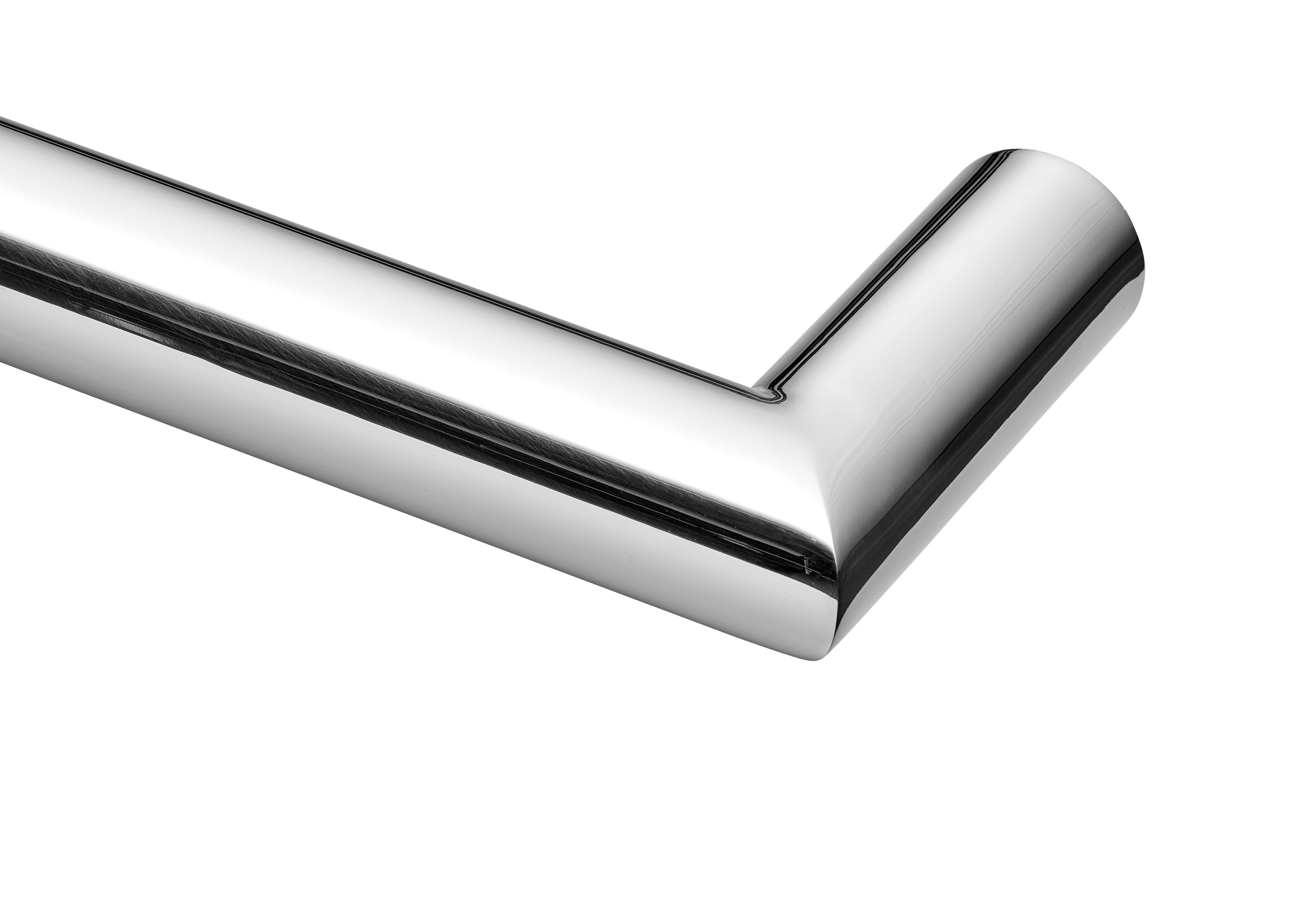 COLDBUSTER HORIZONTAL ROUND HEATED SINGLE TOWEL RAIL POLISHED STAINLESS STEEL (AVAILABLE IN 450MM, 632MM AND 832MM)