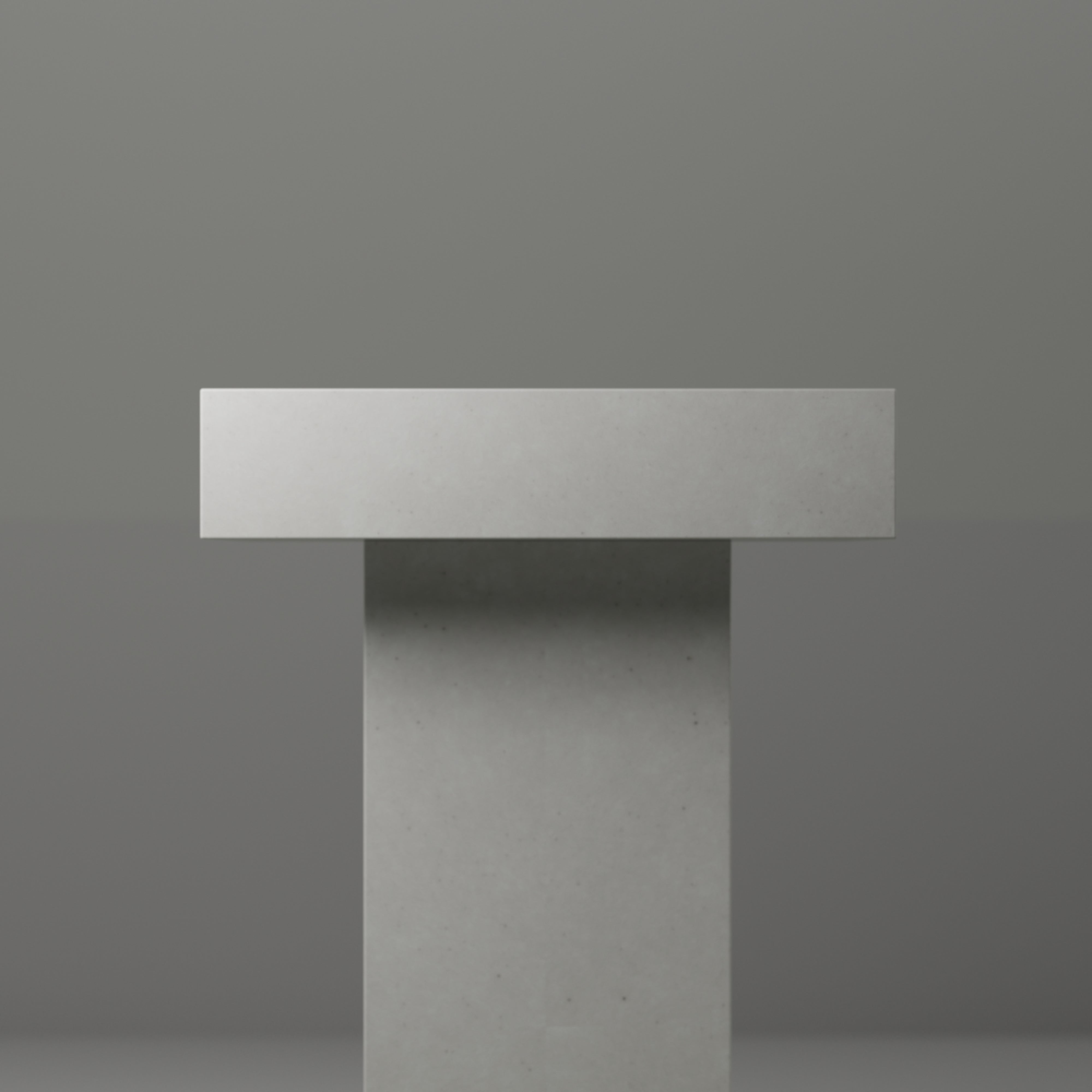 CONCRETE STUDIO BALY PEDESTAL BASIN WHITE 510MM