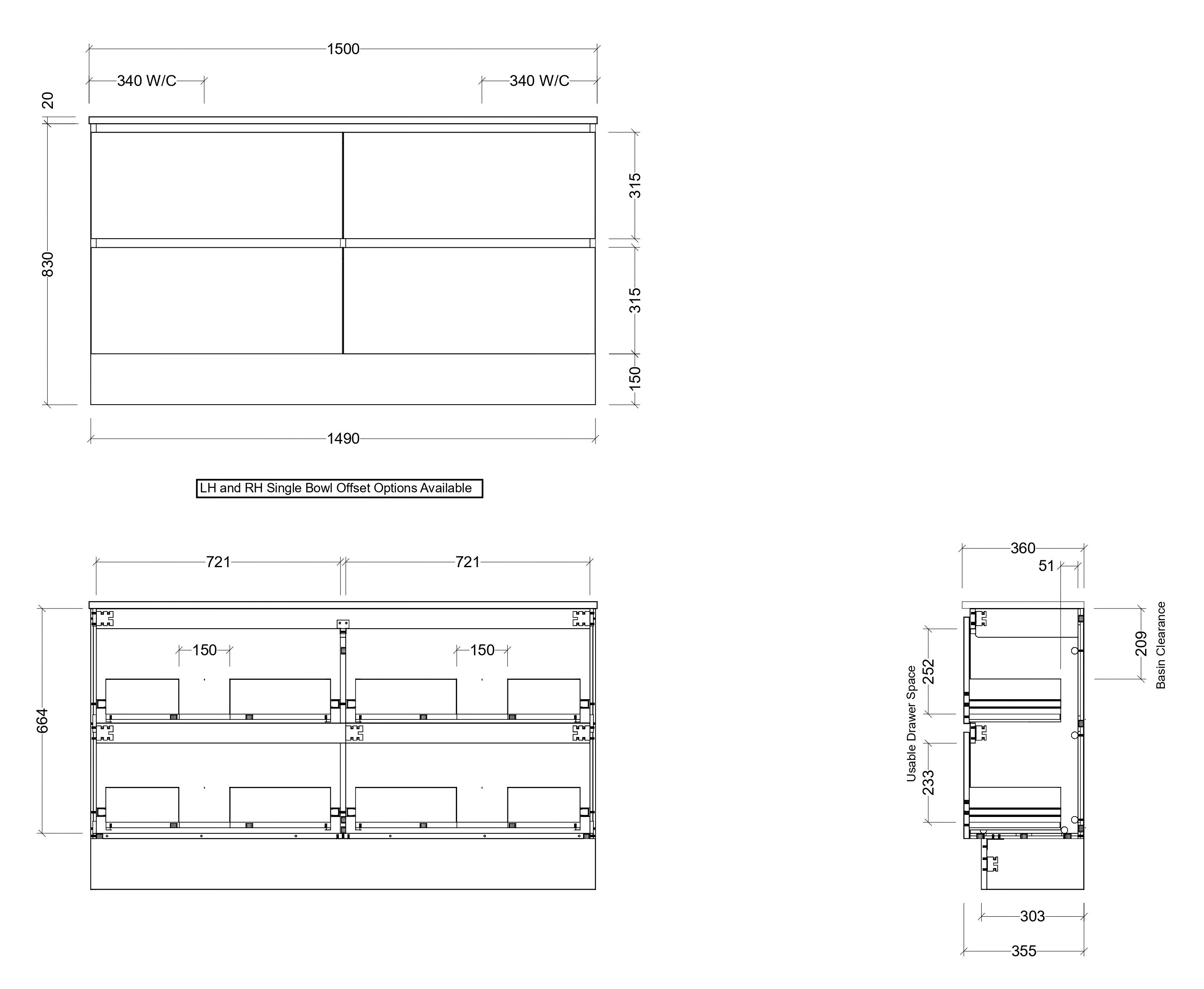 Test Avis-TIMBERLINE BILLIE SPACE SAVING CUSTOM FLOOR STANDING VANITY (ALL SIZING) (Copy)