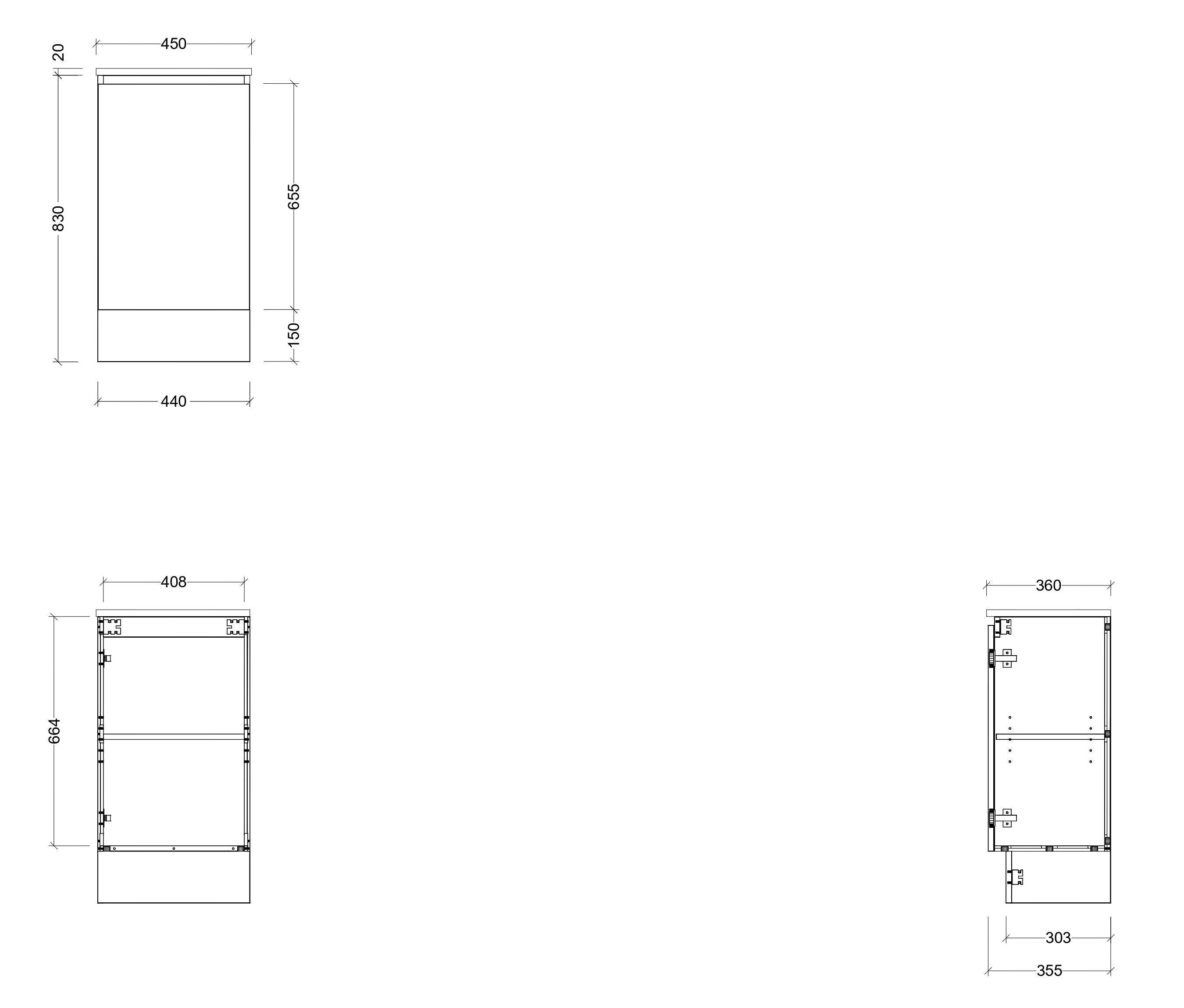 TIMBERLINE BILLIE SPACE SAVING CUSTOM FLOOR STANDING VANITY (ALL SIZING)