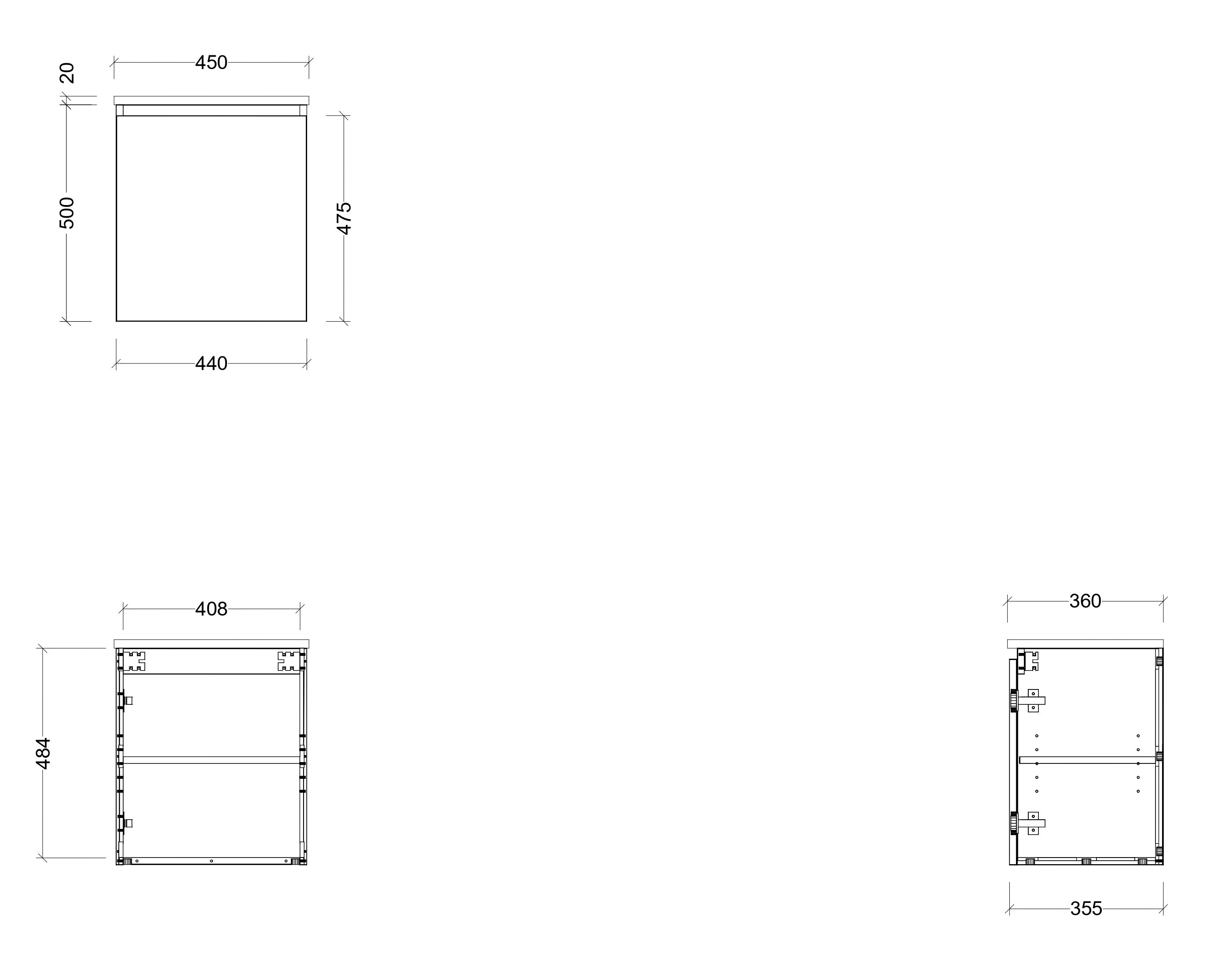 TIMBERLINE BILLIE SPACE SAVING CUSTOM WALL HUNG VANITY (ALL SIZING)