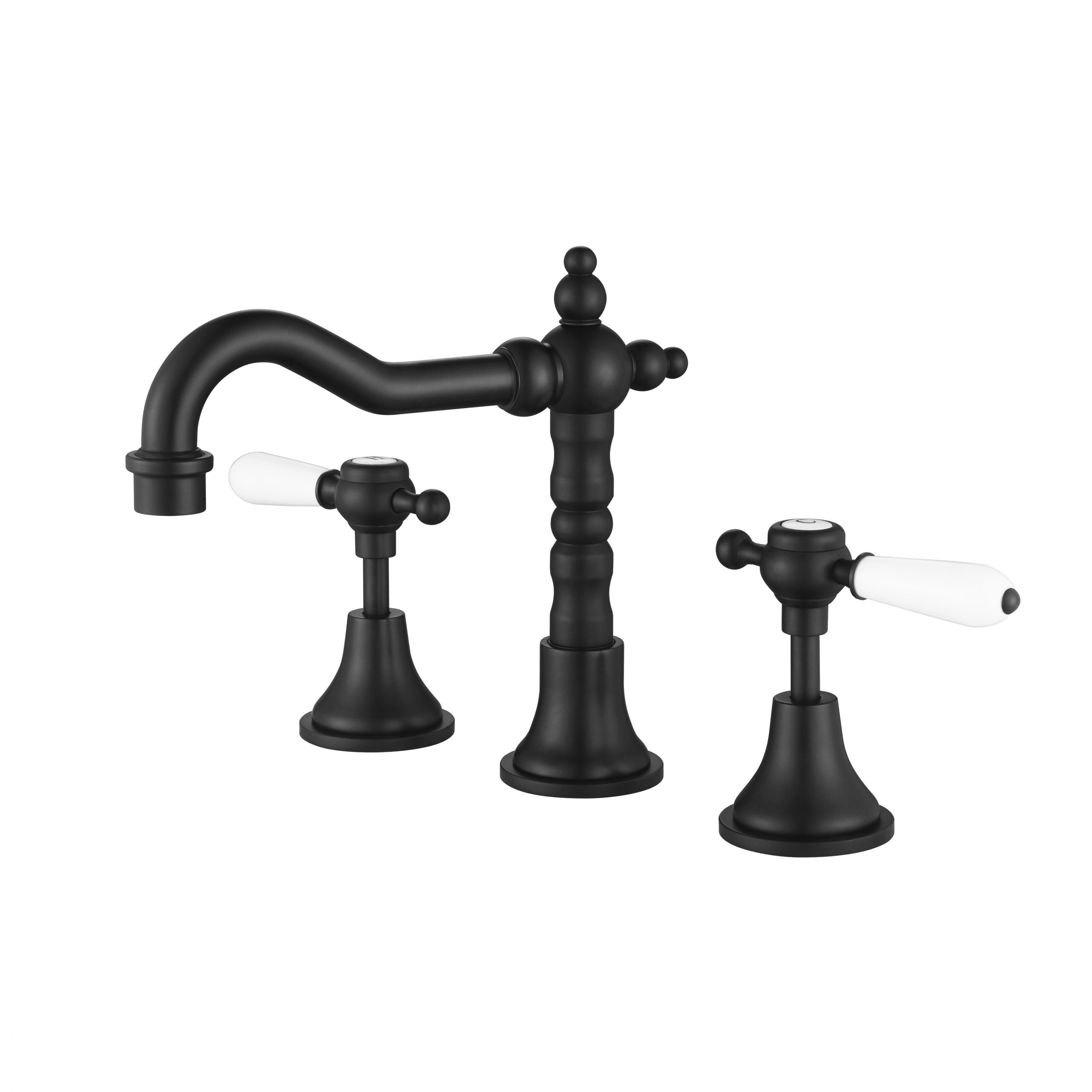 MODERN NATIONAL BORDEAUX THREE PIECE BASIN SET ⁠⁠242MM MATTE BLACK