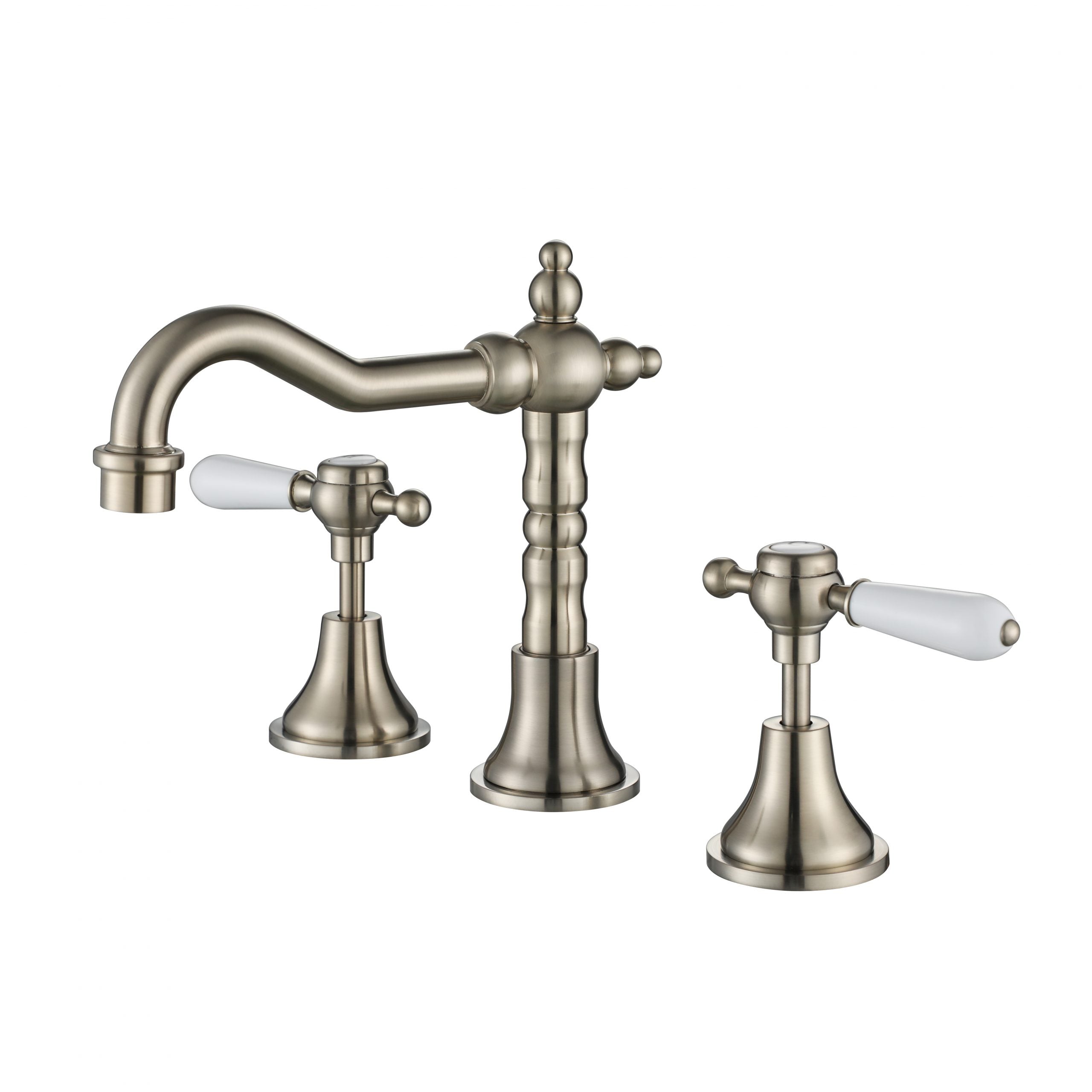 MODERN NATIONAL BORDEAUX THREE PIECE BASIN SET ⁠⁠242MM BRUSHED NICKEL