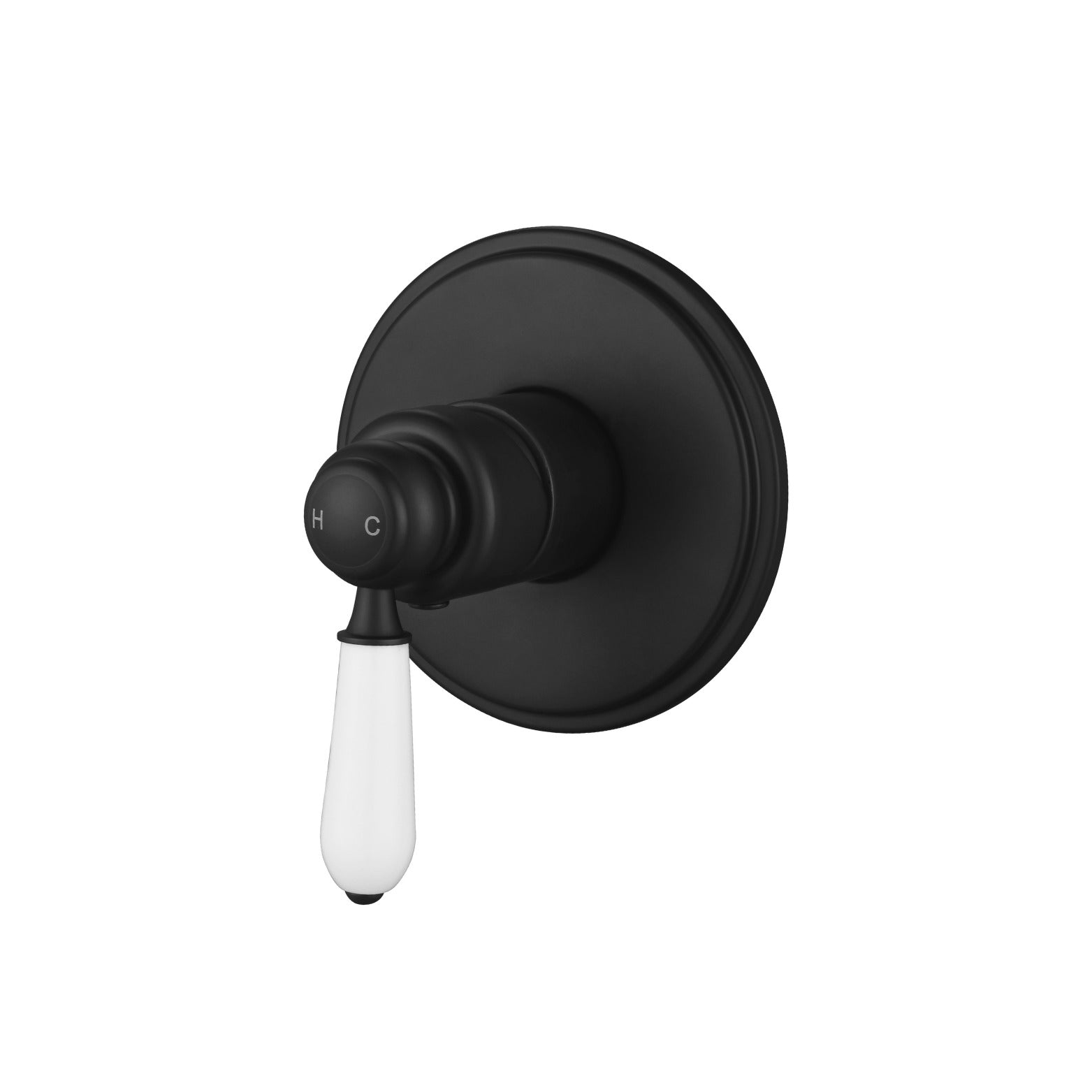 MODERN NATIONAL BORDEAUX SHOWER MIXER ⁠⁠115MM MATTE BLACK