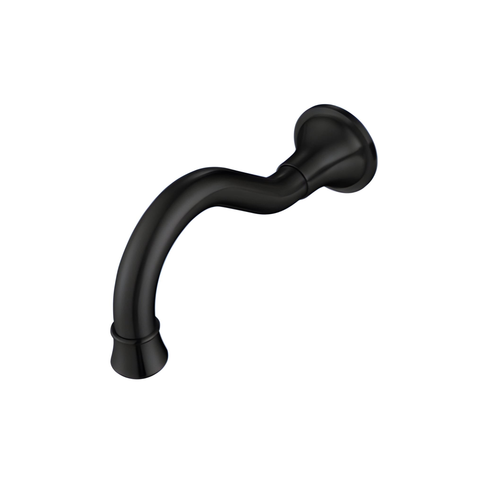 MODERN NATIONAL BORDEAUX BATH SPOUT 200MM MATTE BLACK