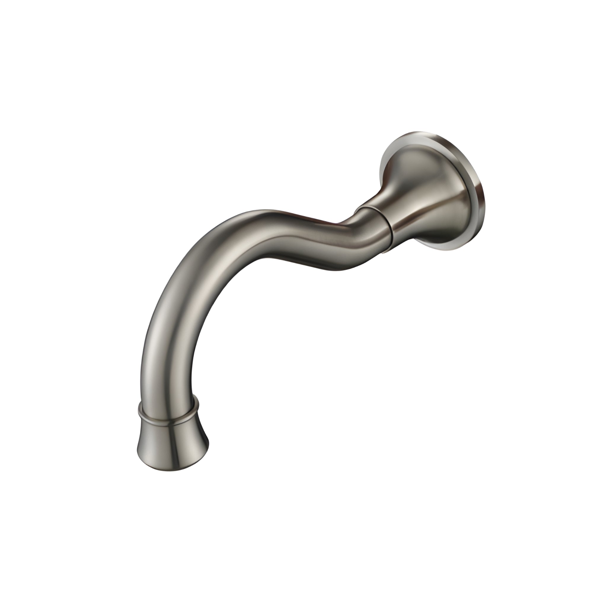 MODERN NATIONAL BORDEAUX BATH SPOUT 200MM BRUSHED NICKEL