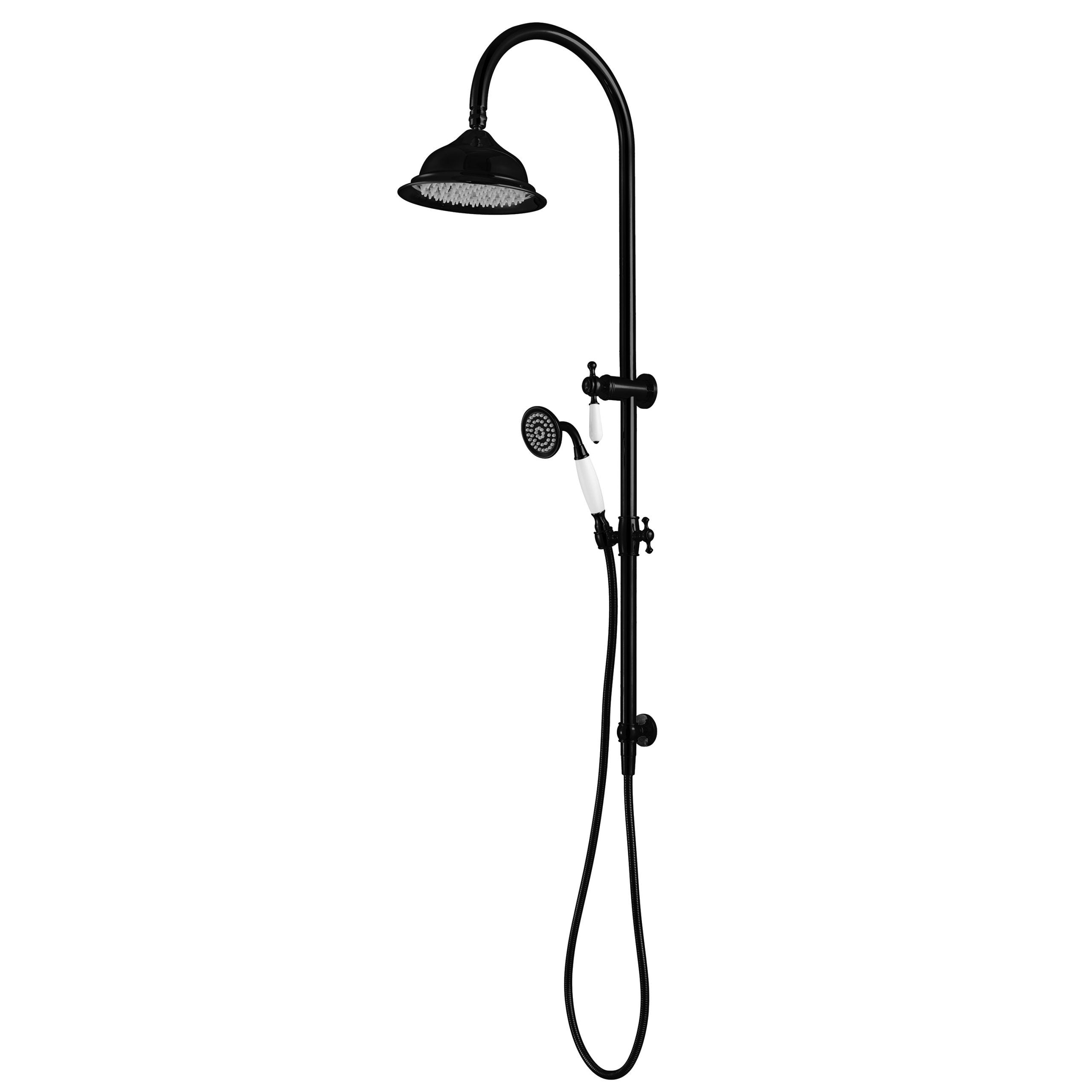 MODERN NATIONAL BORDEAUX SHOWER COLUMN SET ⁠⁠MATTE BLACK