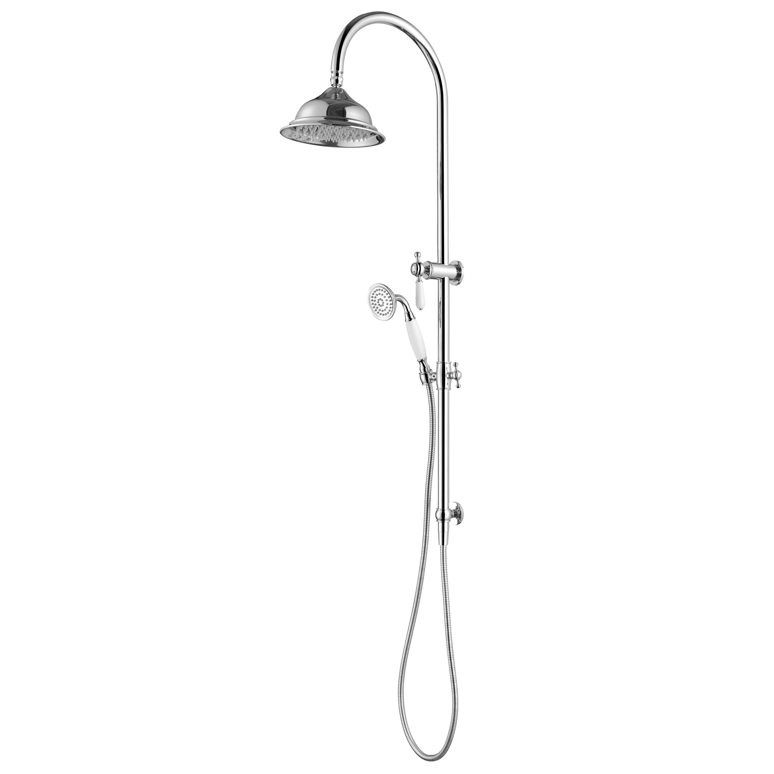 MODERN NATIONAL BORDEAUX SHOWER COLUMN SET ⁠⁠CHROME