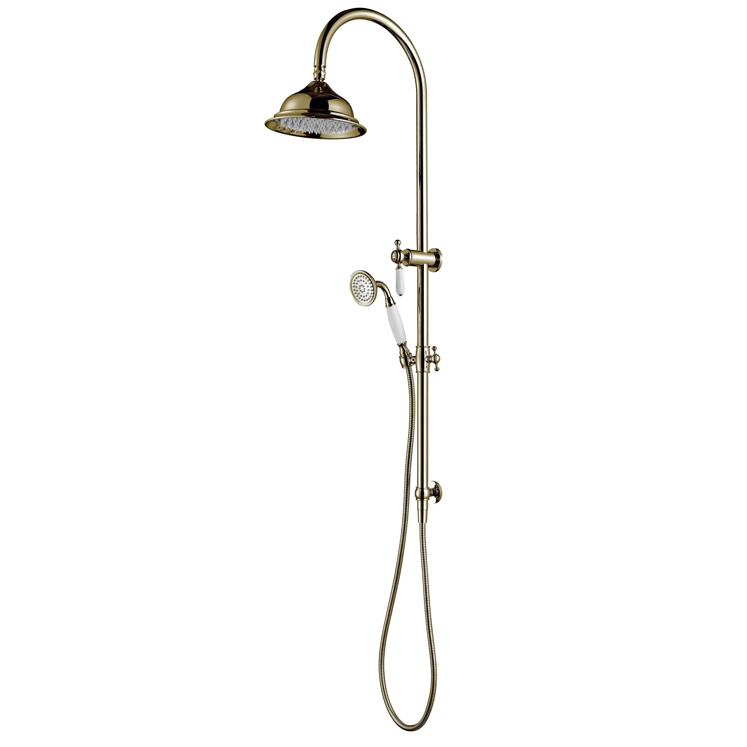 MODERN NATIONAL BORDEAUX SHOWER COLUMN SET BRUSHED BRONZE