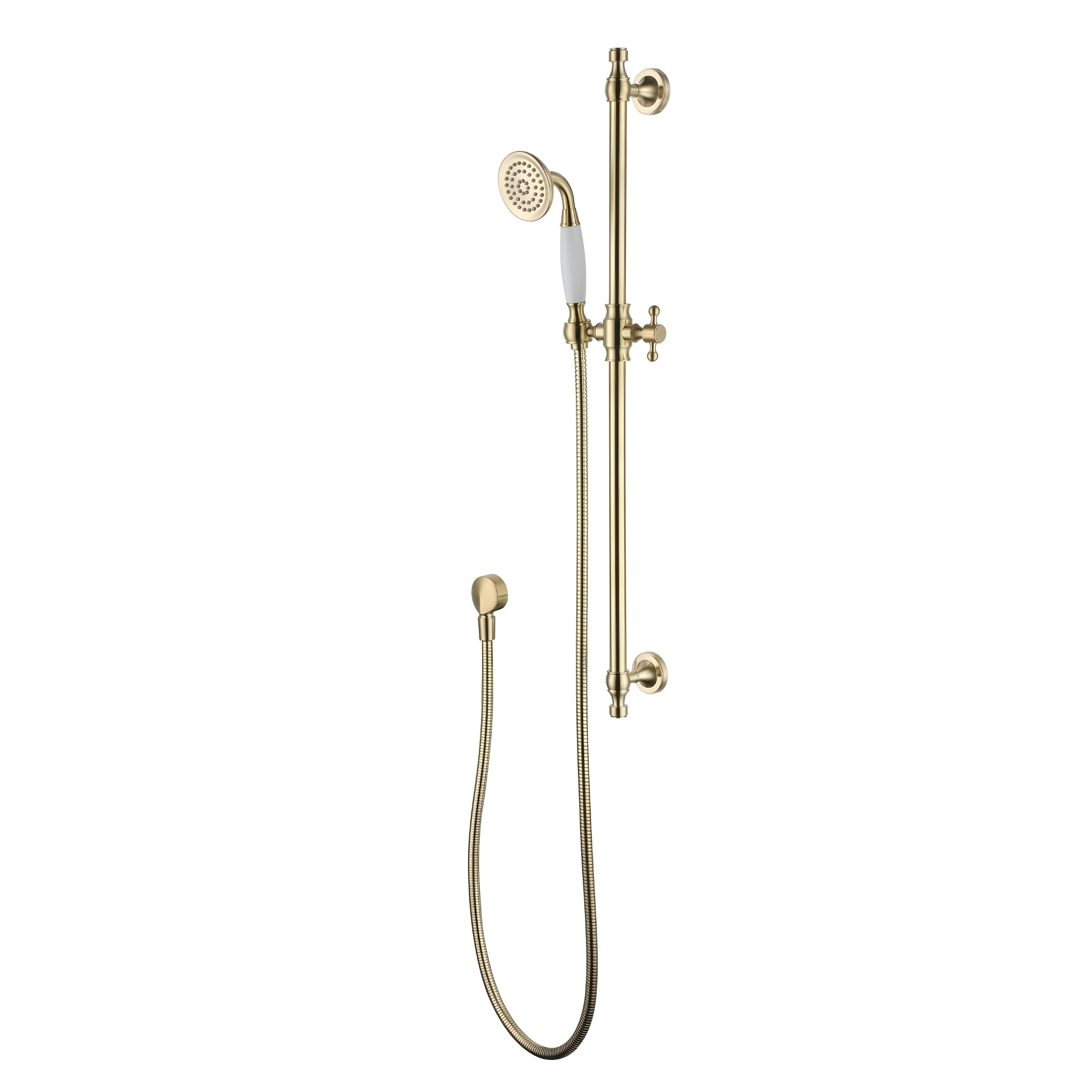 MODERN NATIONAL BORDEAUX SHOWER ON RAIL ⁠⁠755MM BRUSHED BRONZE