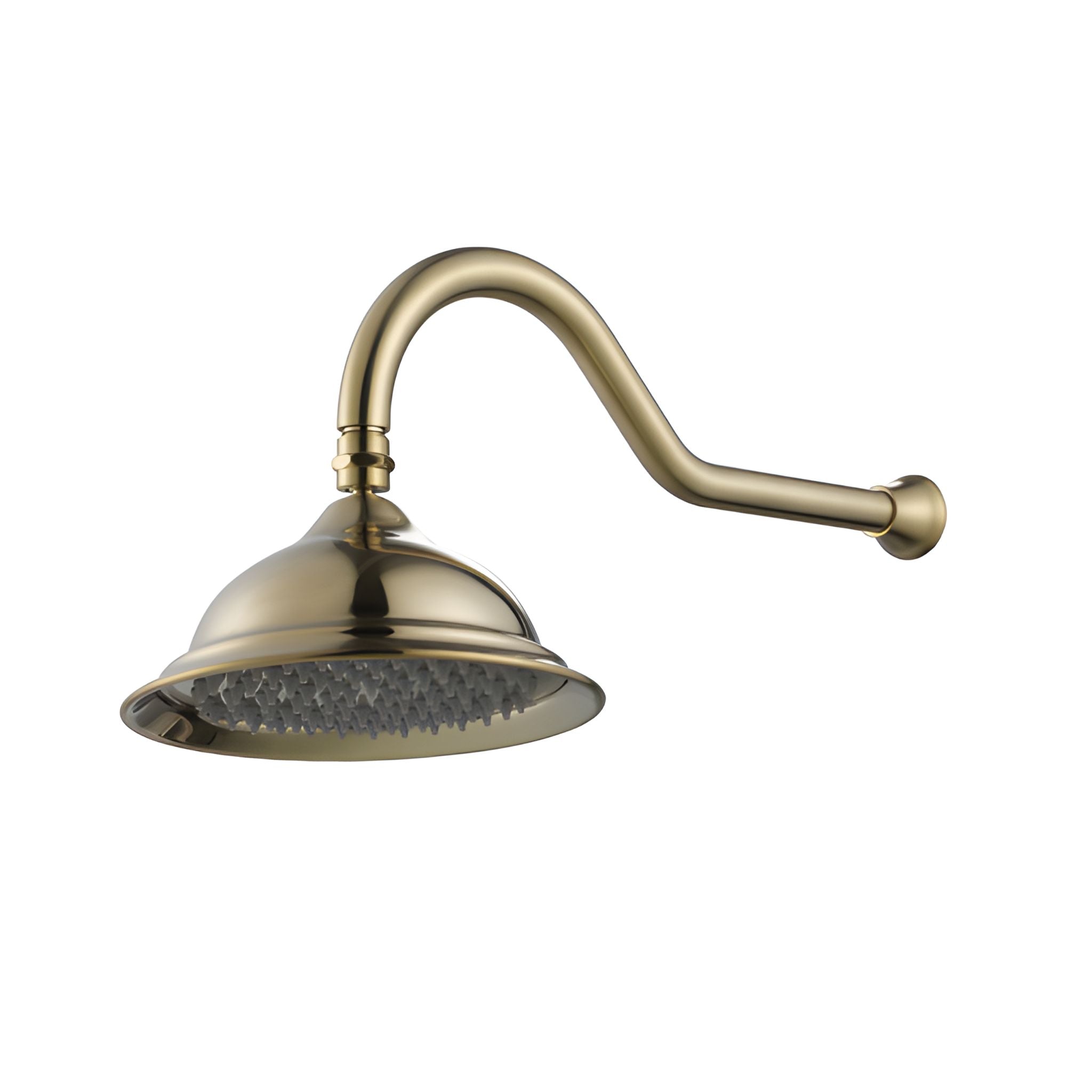 MODERN NATIONAL BORDEAUX SHOWER ARM WITH HEAD ⁠⁠505MM BRUSHED BRONZE