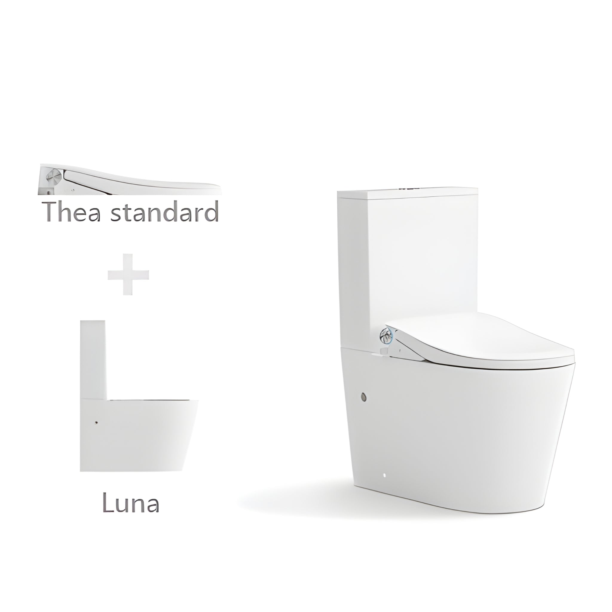 LAFEME THEA STANDARD LUNA RIMLESS BACK TO WALL SMART TOILET WHITE