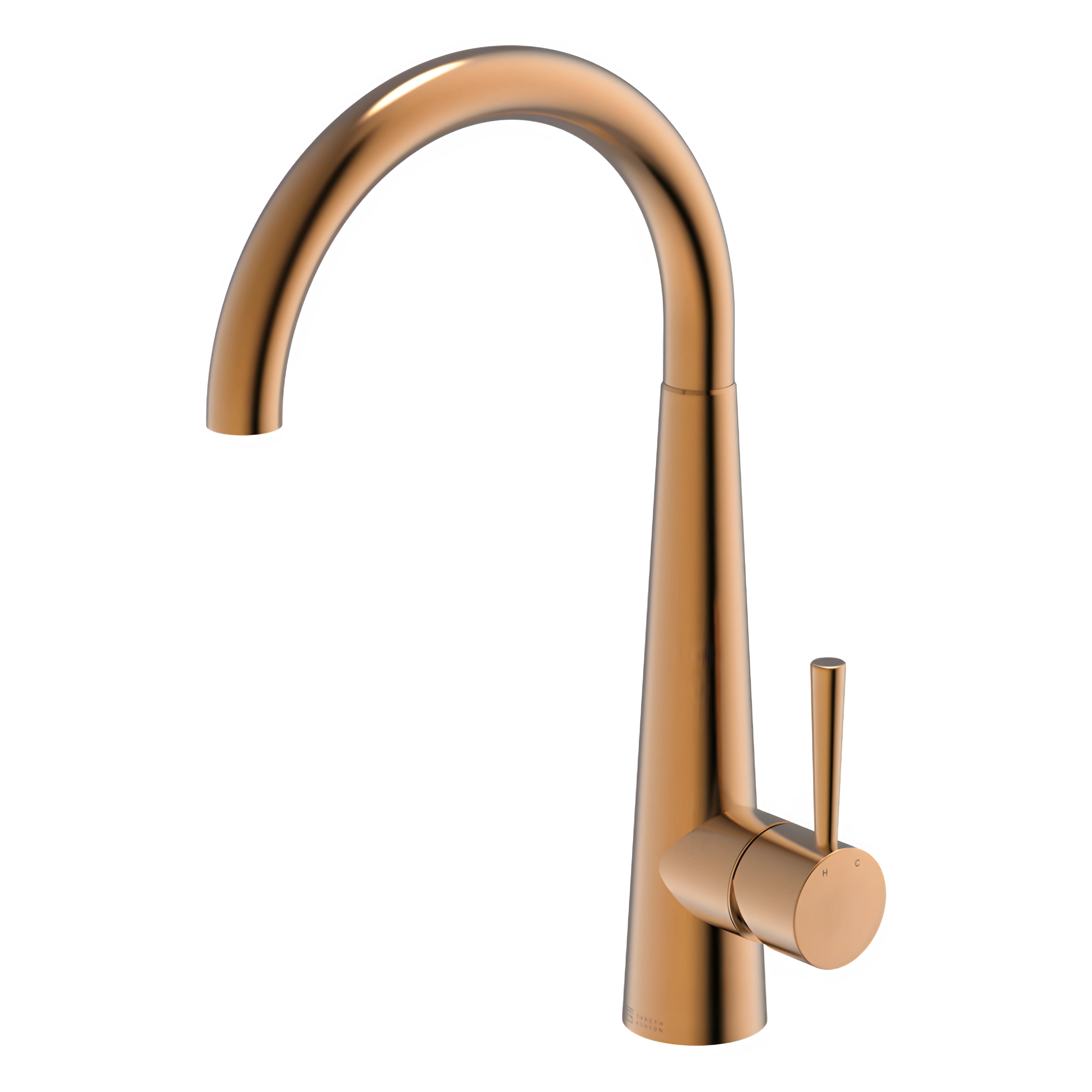 GARETH ASHTON 304 GRADE GOOSENECK BAR SINK MIXER ARTISAN COPPER