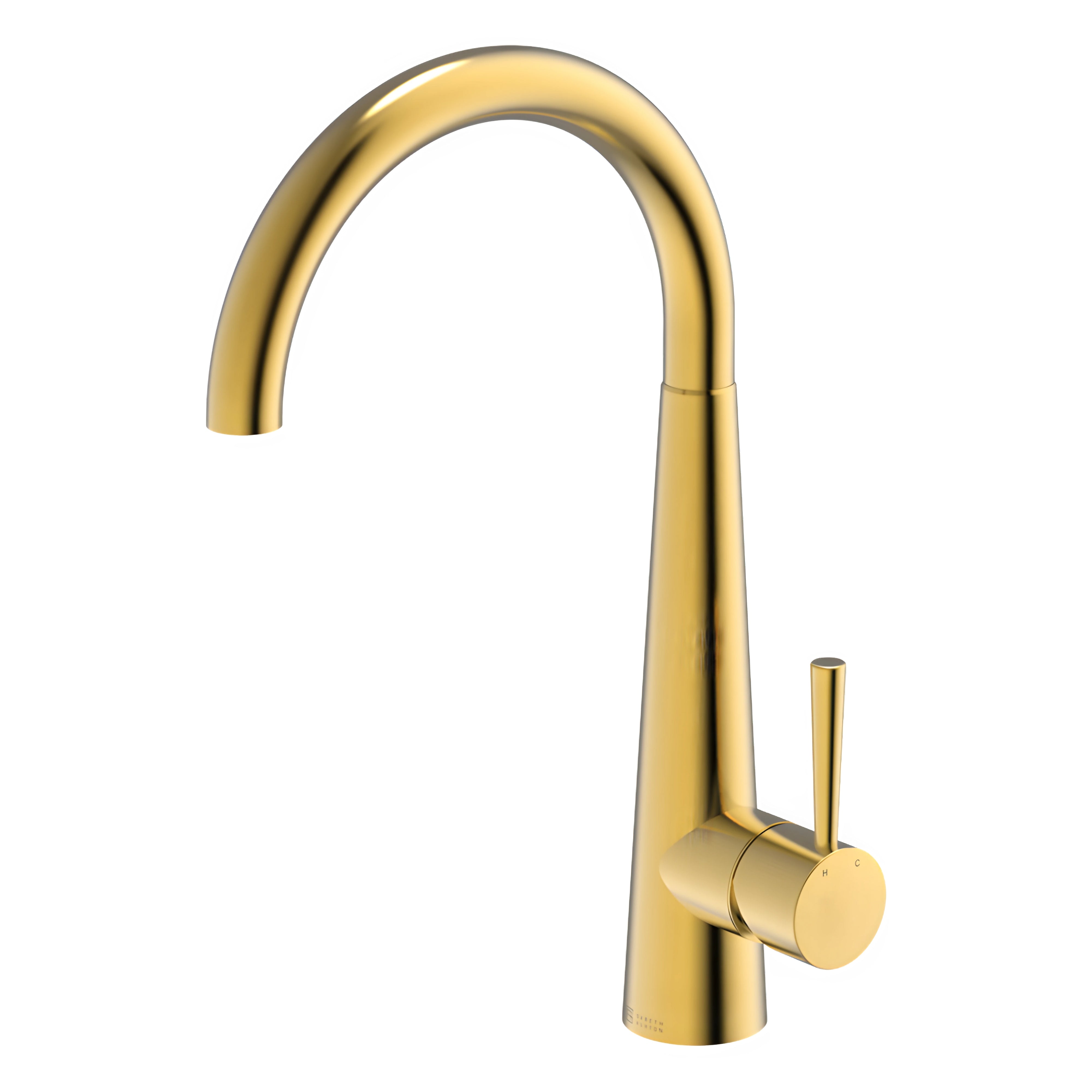 GARETH ASHTON 304 GRADE GOOSENECK BAR SINK MIXER EUREKA GOLD