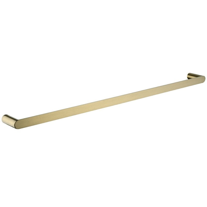 AQUAPERLA RUSHY SINGLE TOWEL RAIL BRUSHED BRASS (AVAILABLE IN 600MM AND 800MM)