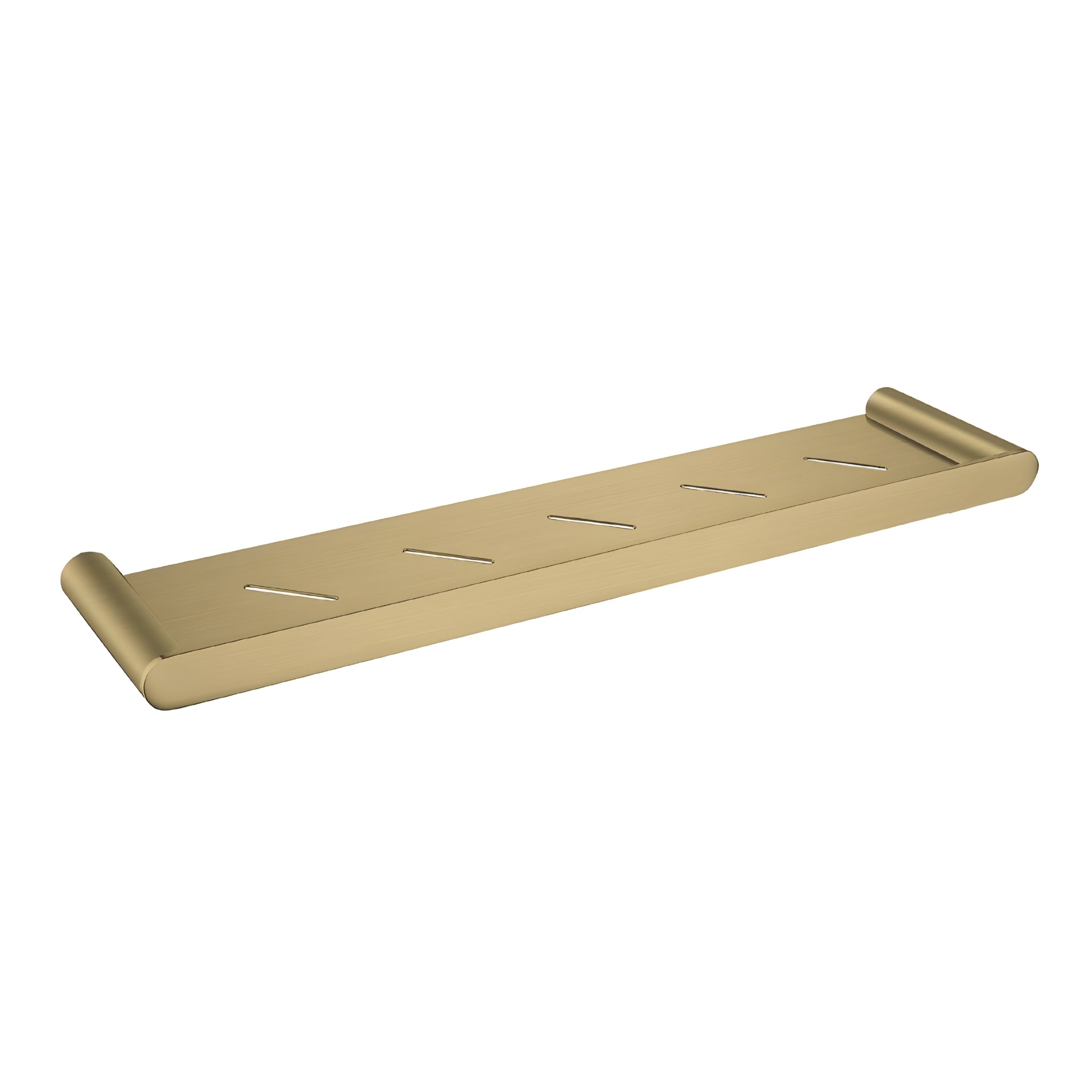 AQUAPERLA RUSHY SHELF 550MM BRUSHED BRASS